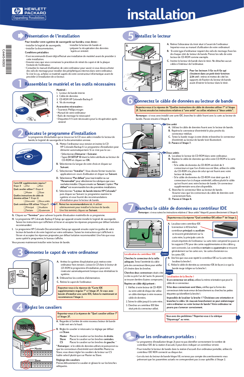 HP COLORADO 20GB TRAVAN DRIVE, COLORADO 14GB TRAVAN DRIVE, COLORADO 5GB TRAVAN DRIVE, SURESTORE T20 TAPE DRIVE, COLORADO 8GB TRAVAN DRIVE User Manual