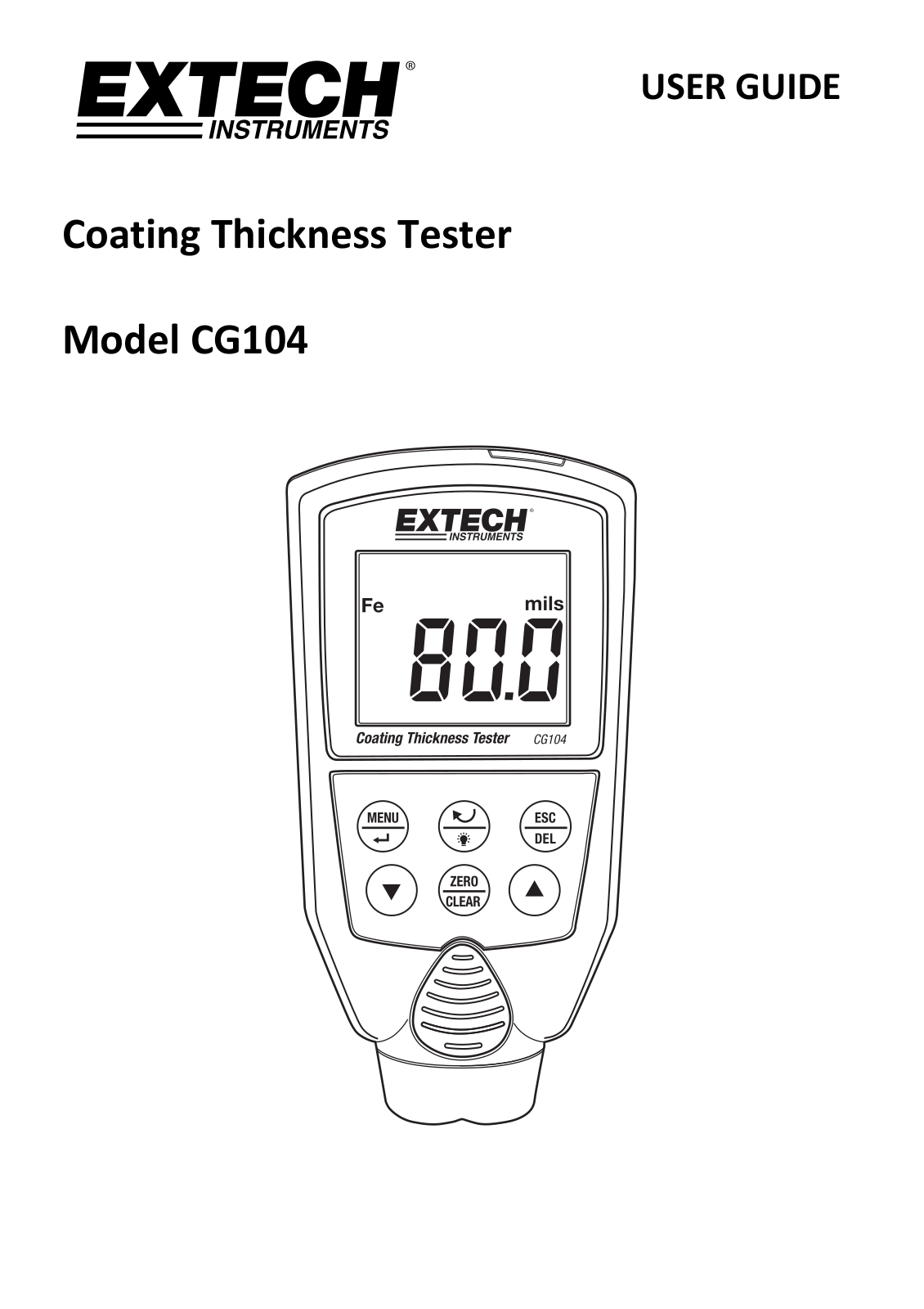 Extech CG104 Operating Manual