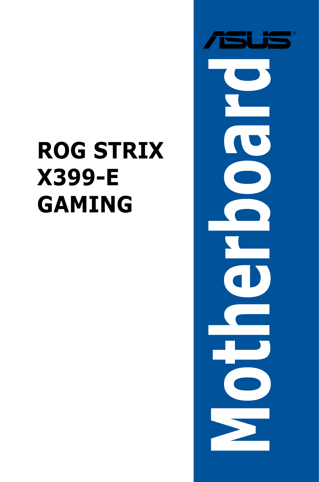 ASUS ROG Strix X399-E Gaming Service Manual