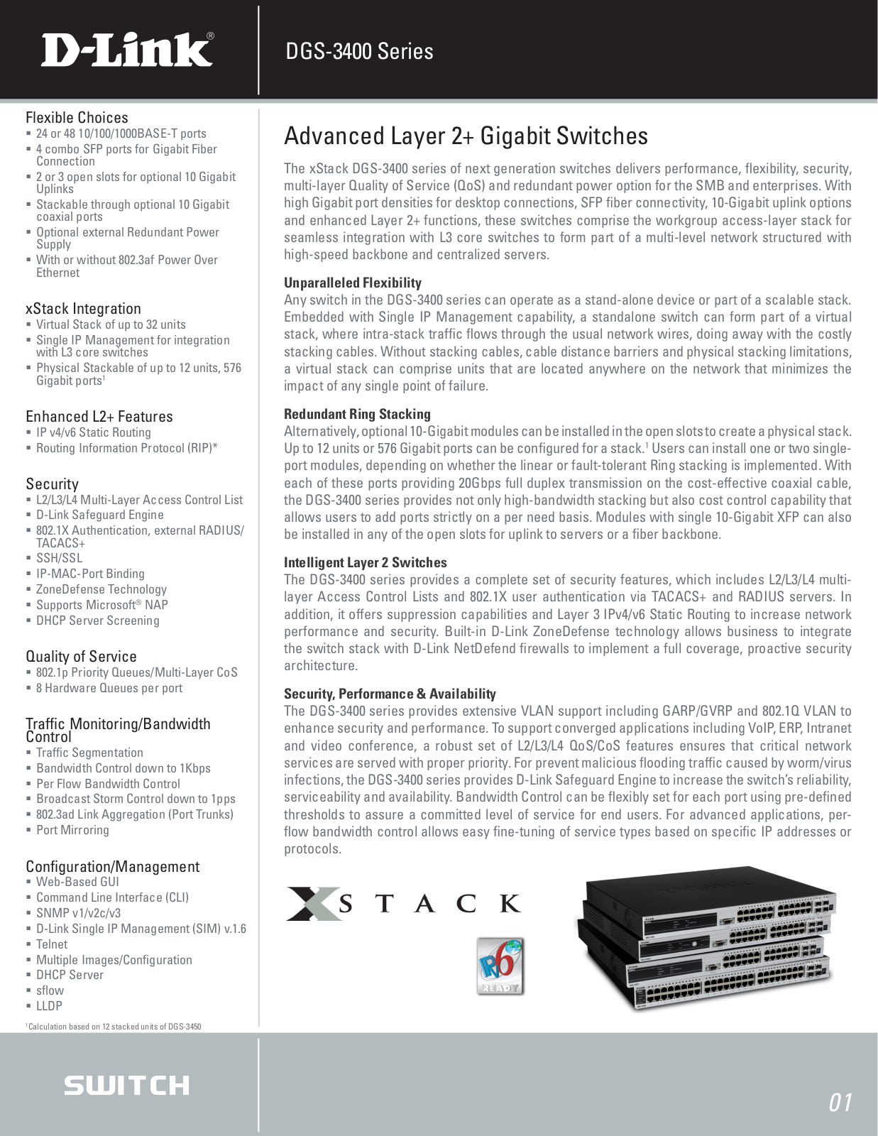 D-link DGS-3450, DGS-3427 BROCHURE