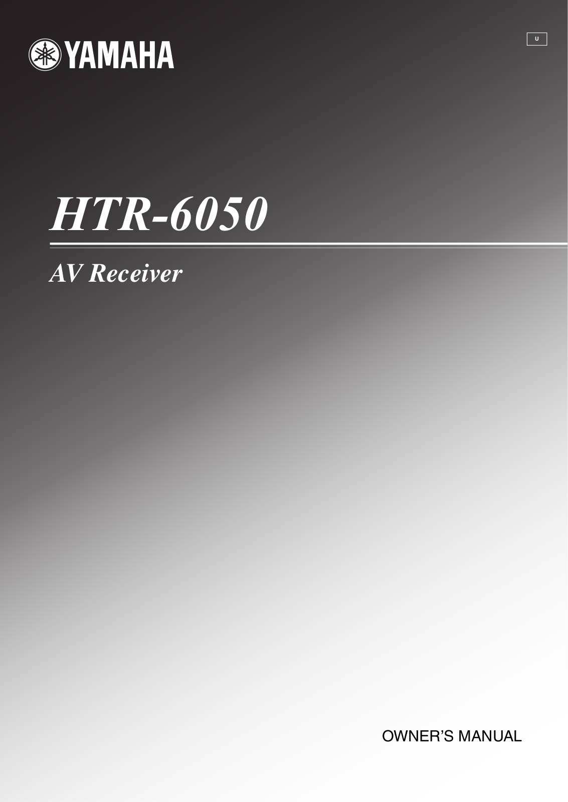 Yamaha HTR-6050 Owners manual