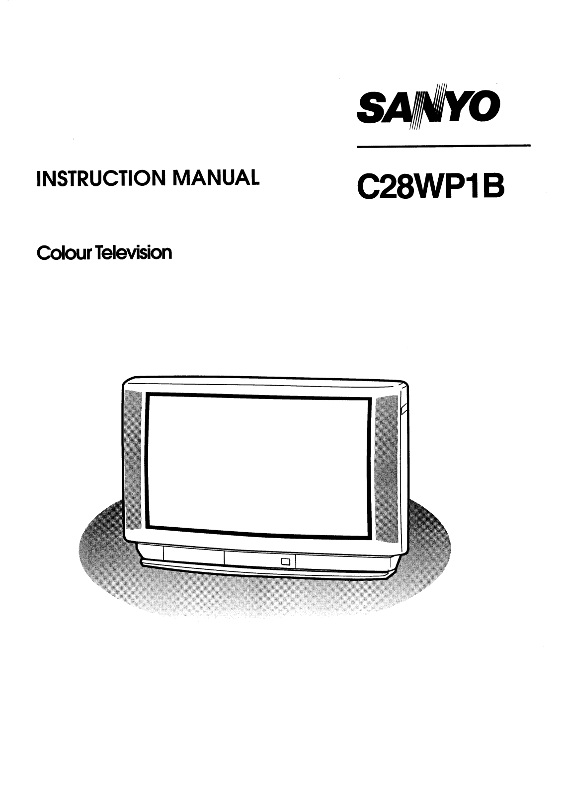Sanyo C28WP1B Instruction Manual