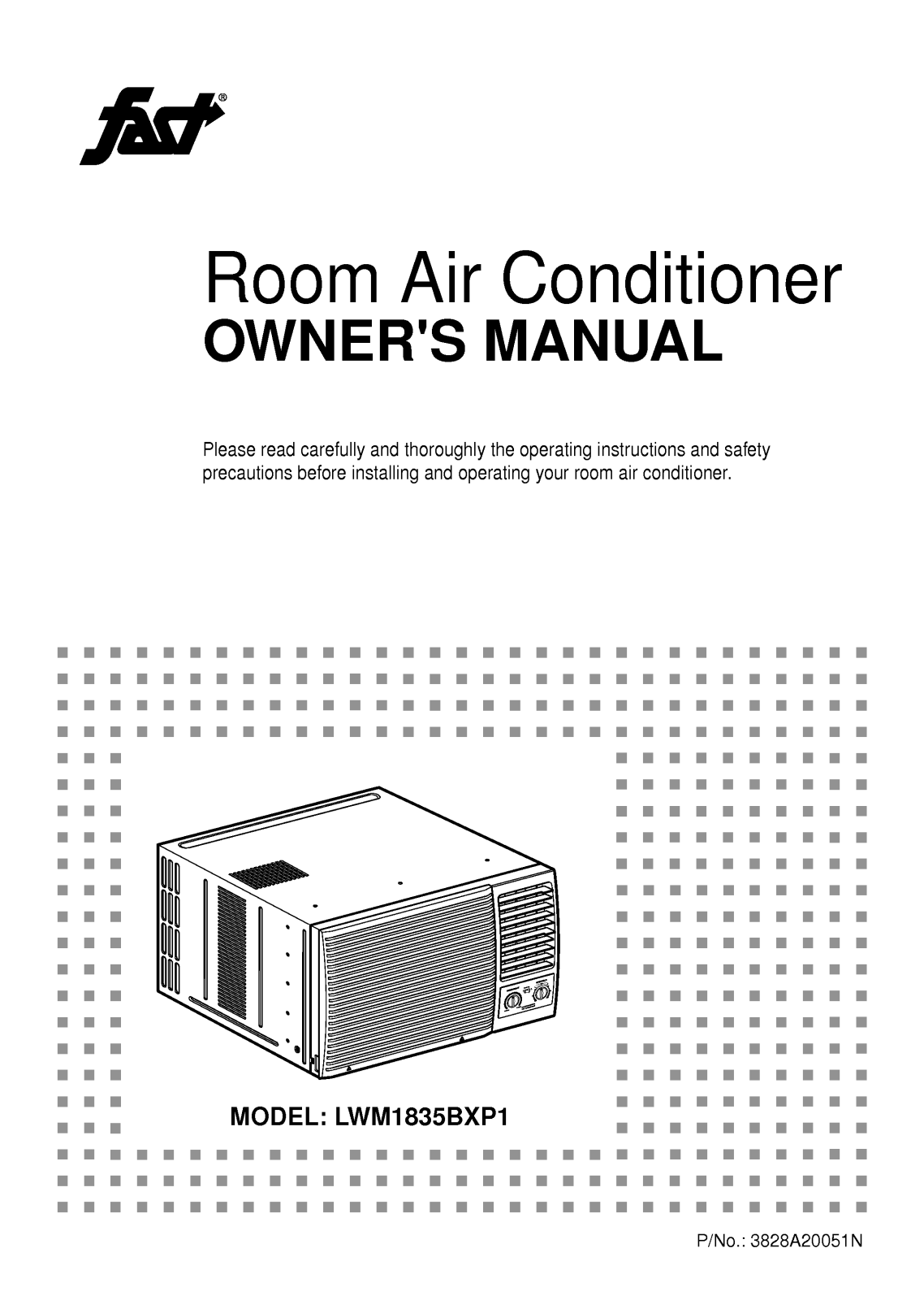 LG LWM1835BXP1 User Manual