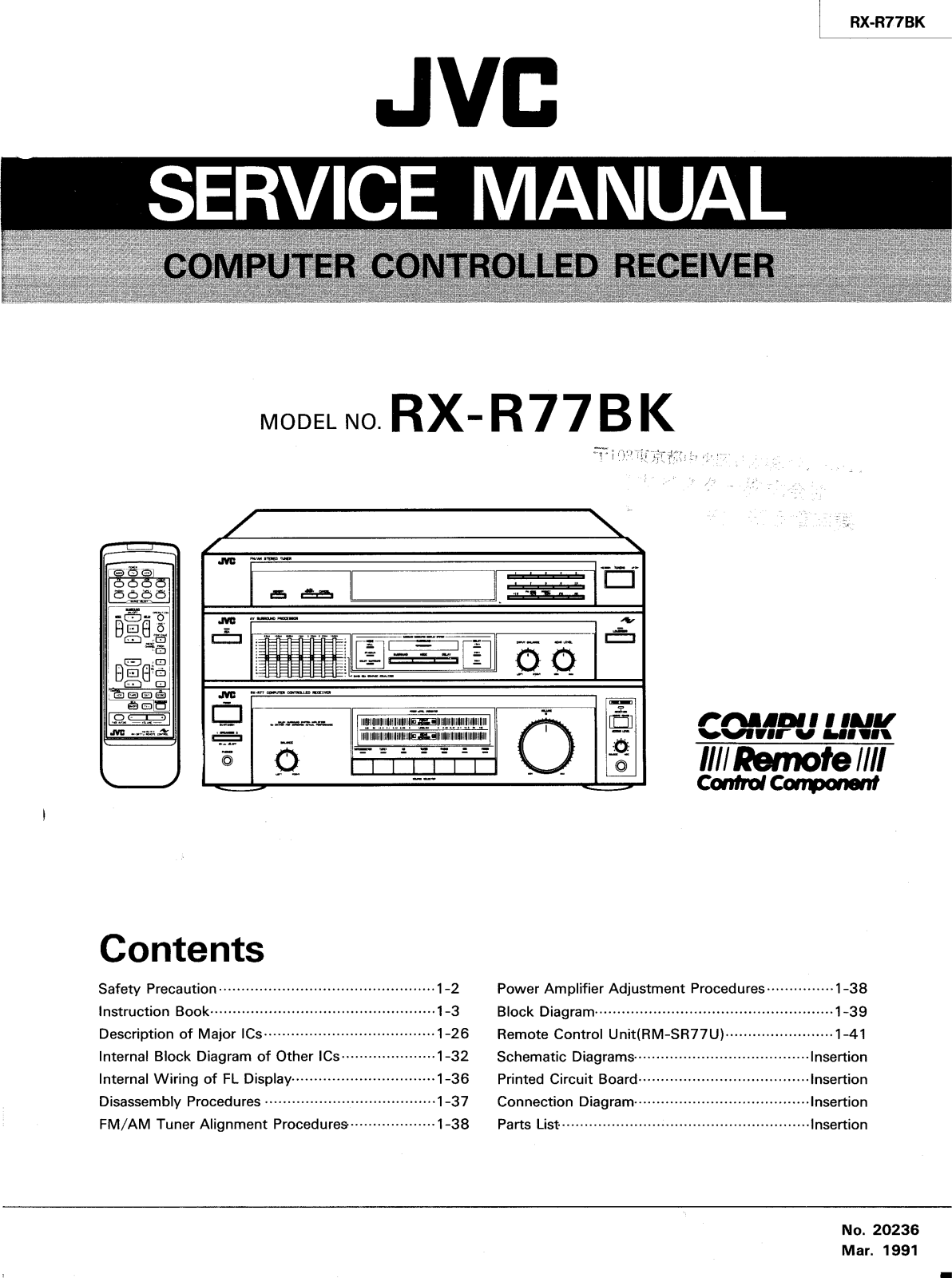 JVC RXR-77-BK Service manual