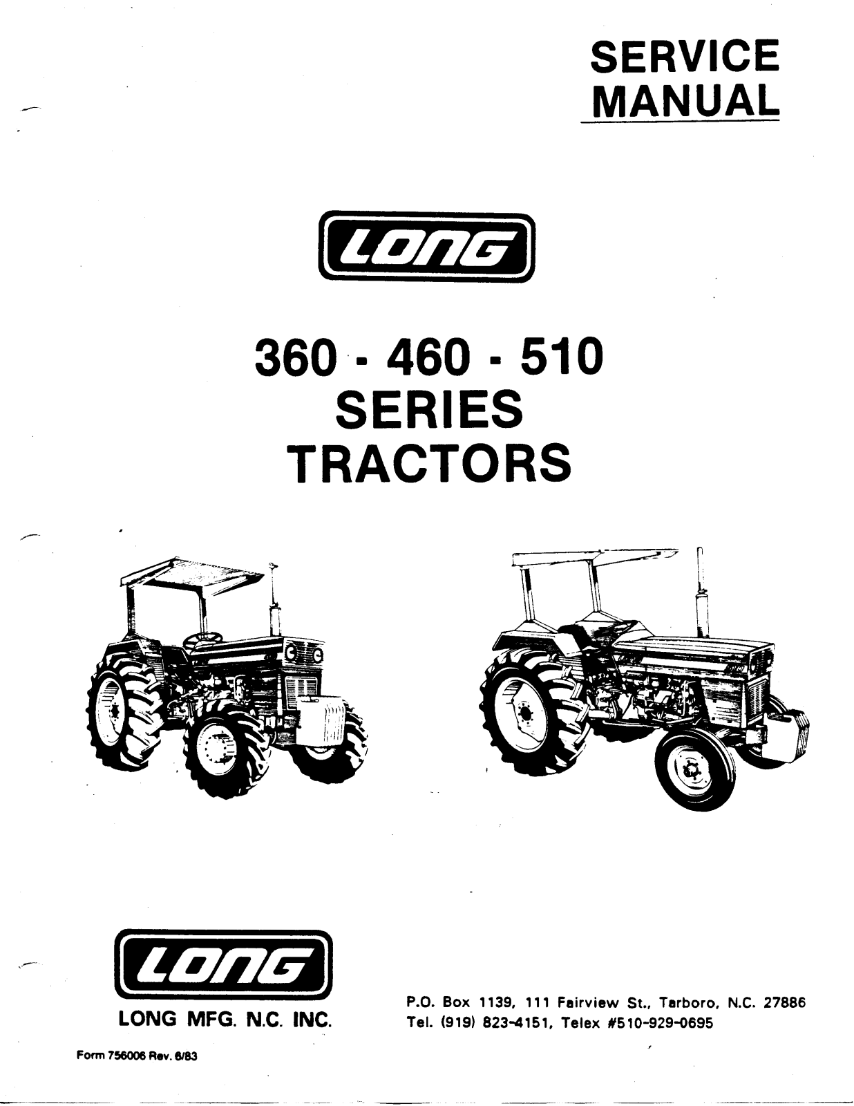 Long 360, 460, 510 Service Manual - ManualMachine.com