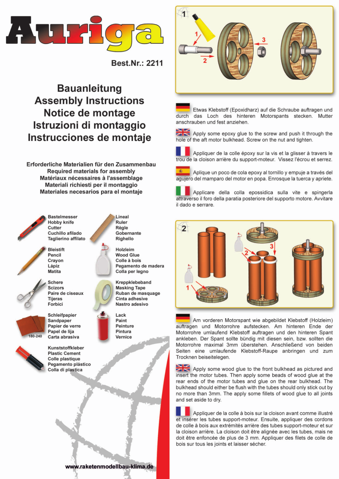Klima Auriga, 2211 User guide - ManualMachine.com