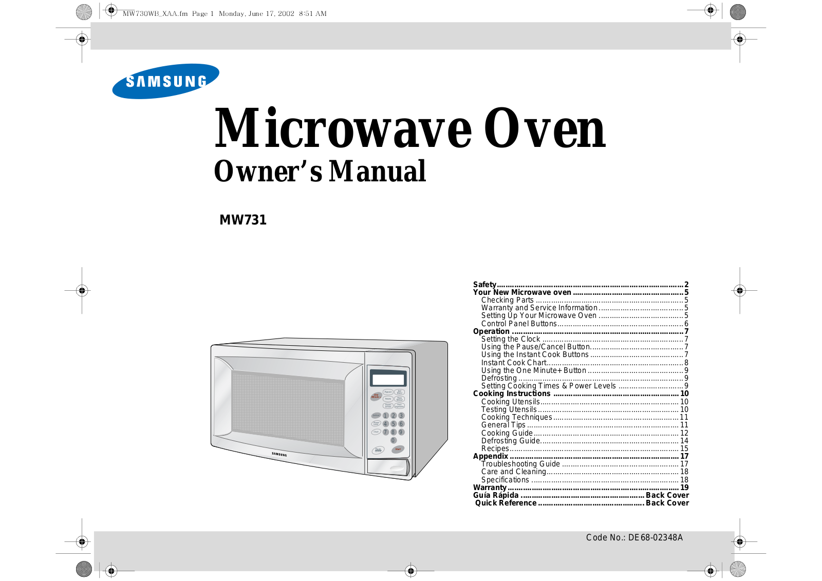 Samsung 5TH731 Users Manual