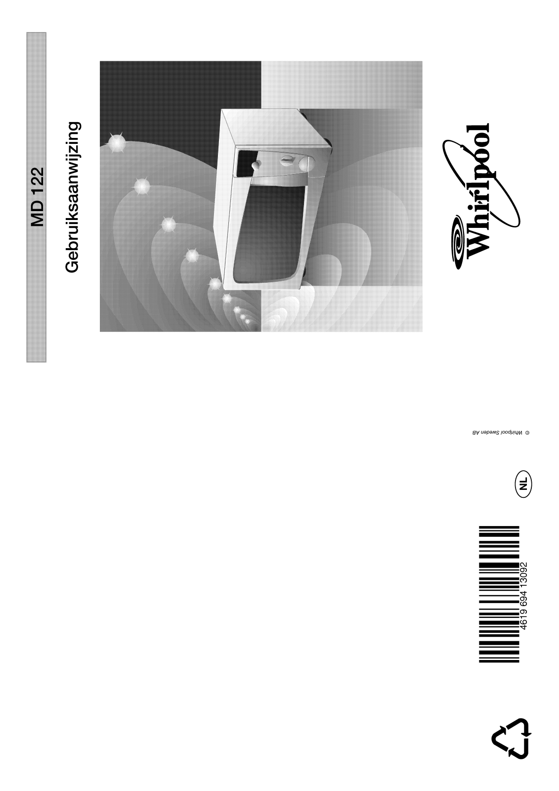 Whirlpool MD 122/WH, MD 122/BL INSTRUCTION FOR USE