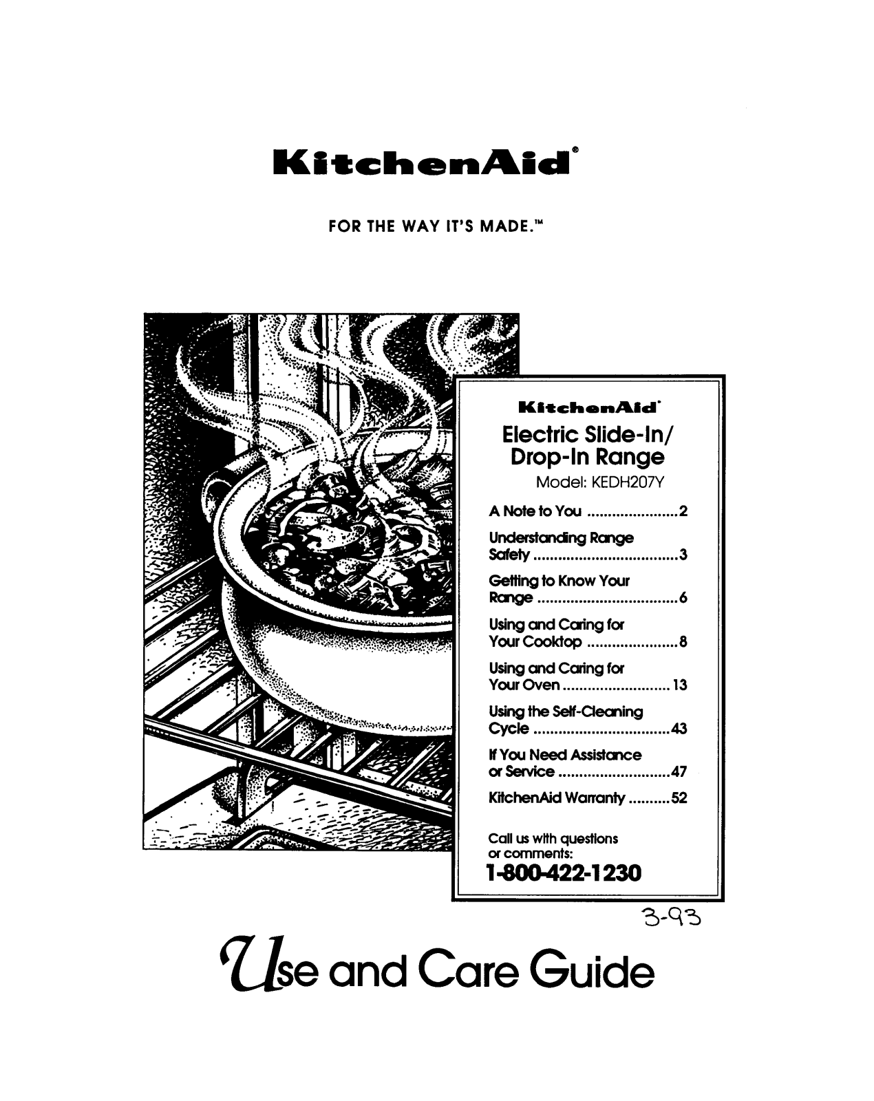 KitchenAid KEDH207Y User Manual