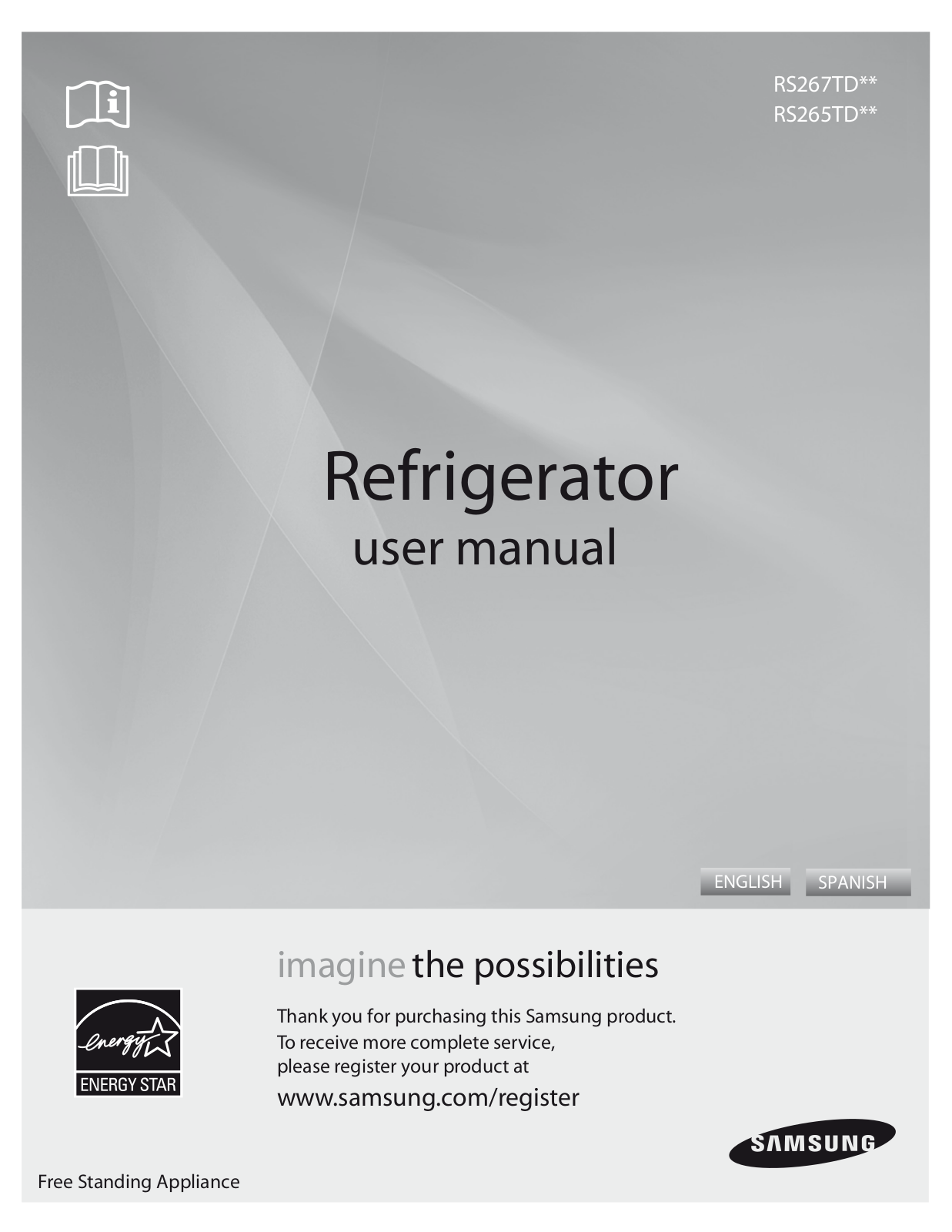 Samsung RS267TDWP-XAA User Manual