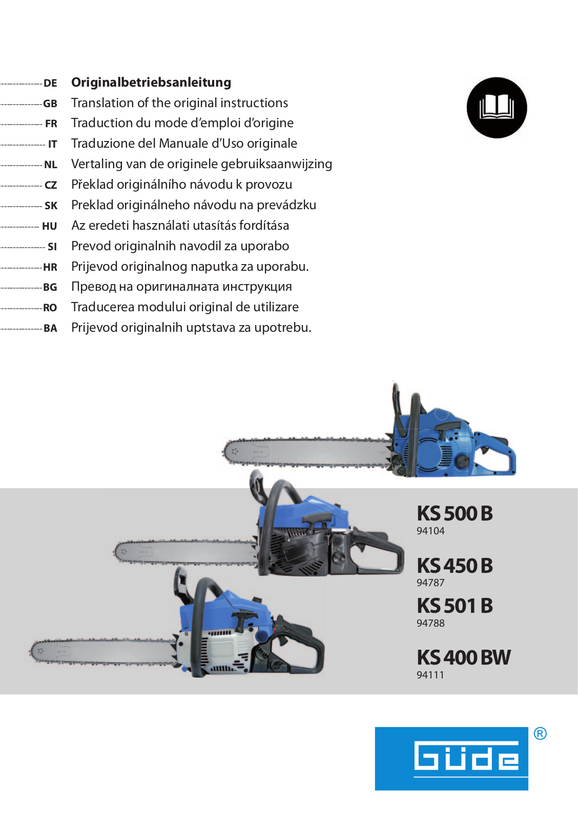 Gude KS 500 B User guide - ManualMachine.com