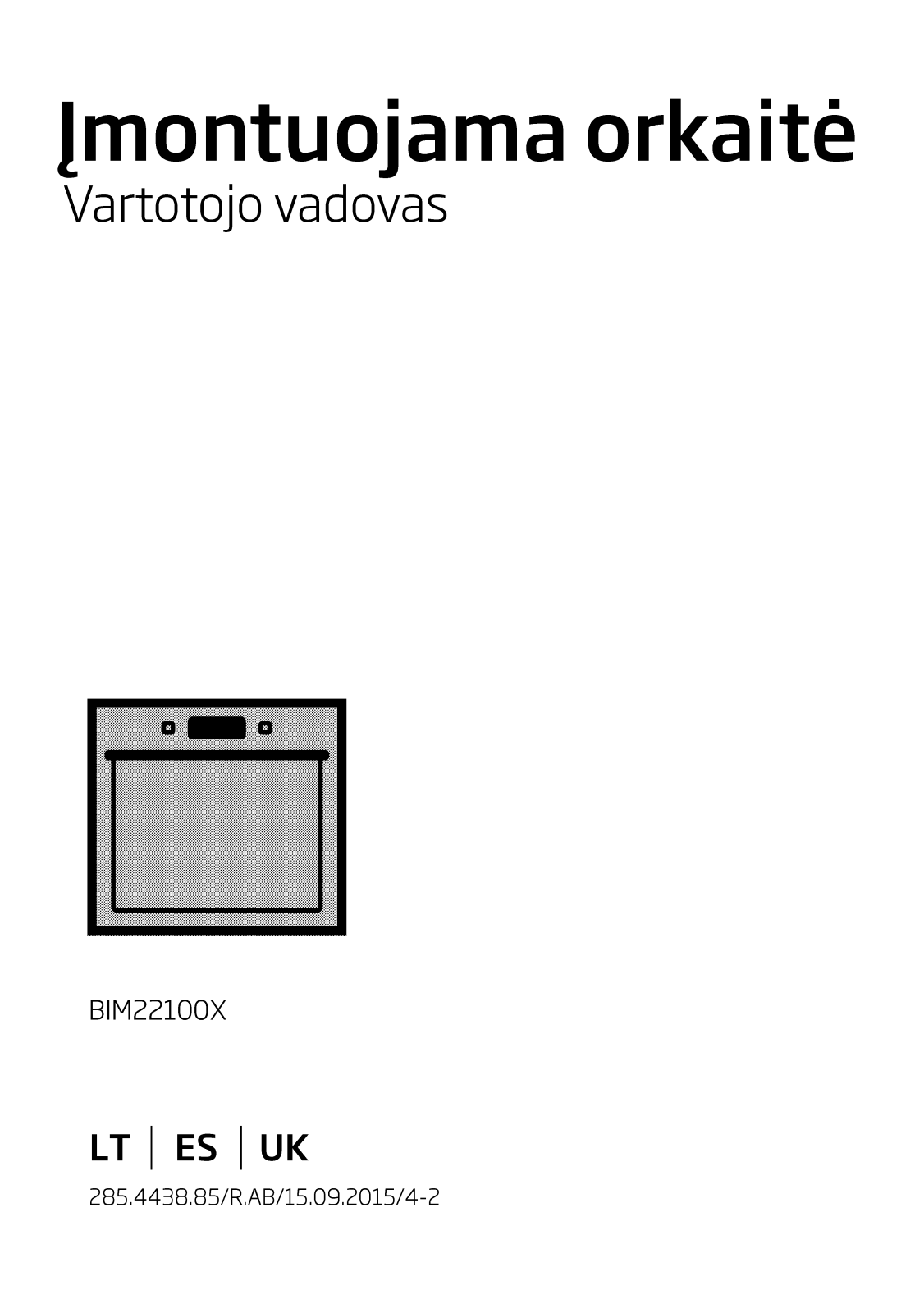 Beko BIM22100X User manual