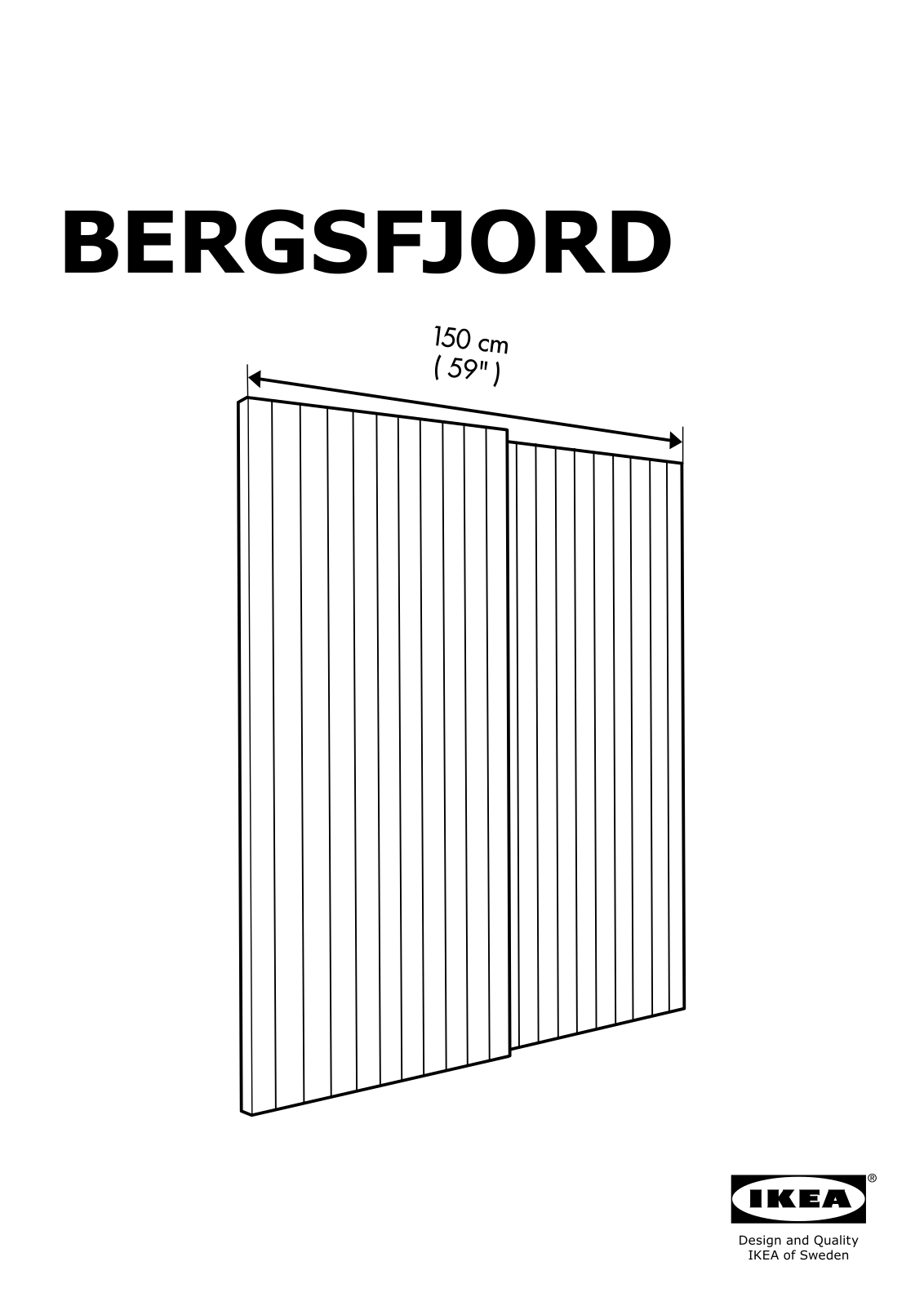 IKEA BERGSFJORD User Manual