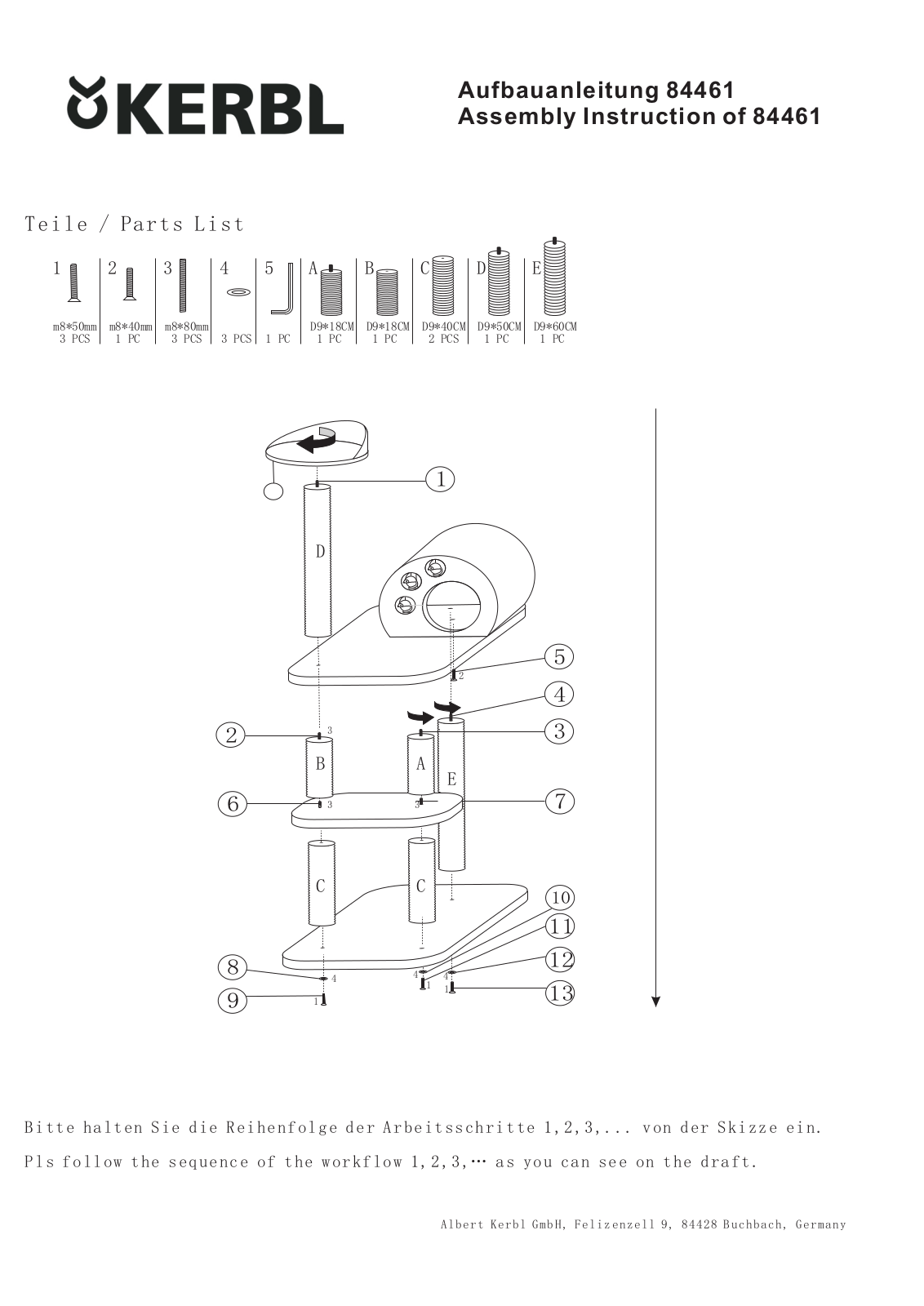 Cat Tree 84461 User Manual - ManualMachine.com