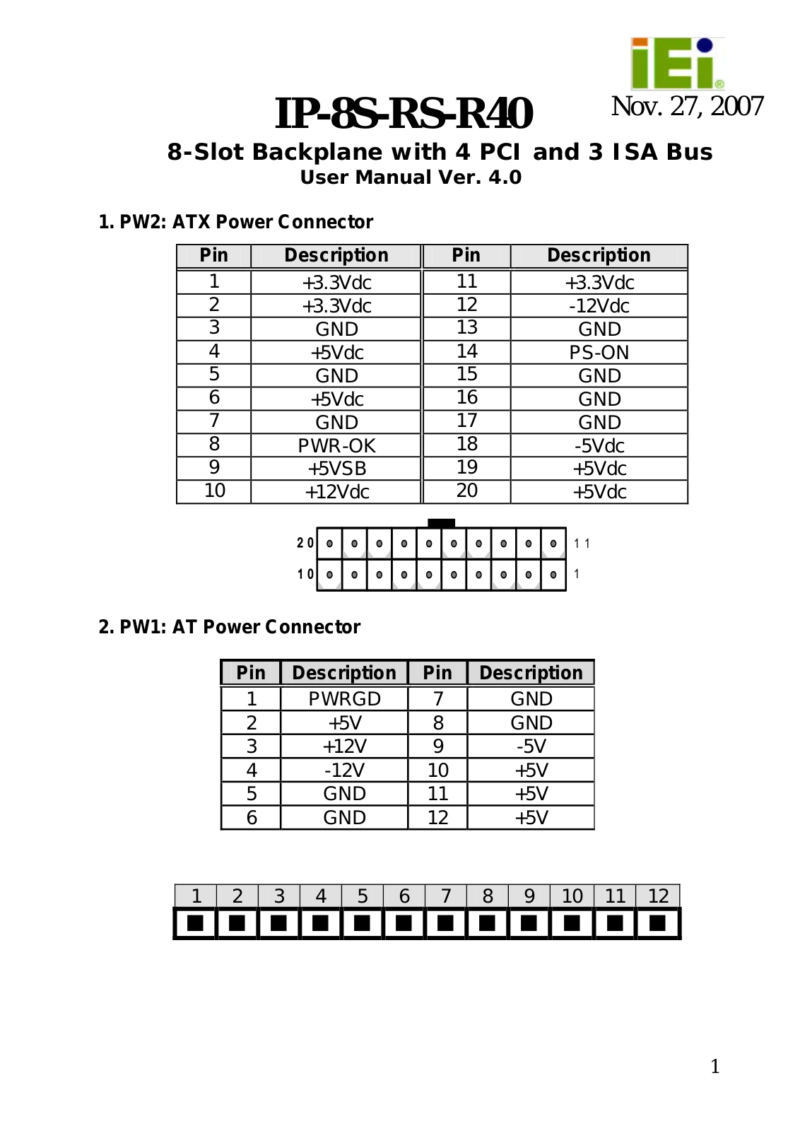 IEI Integration IP-8S-RS User Manual