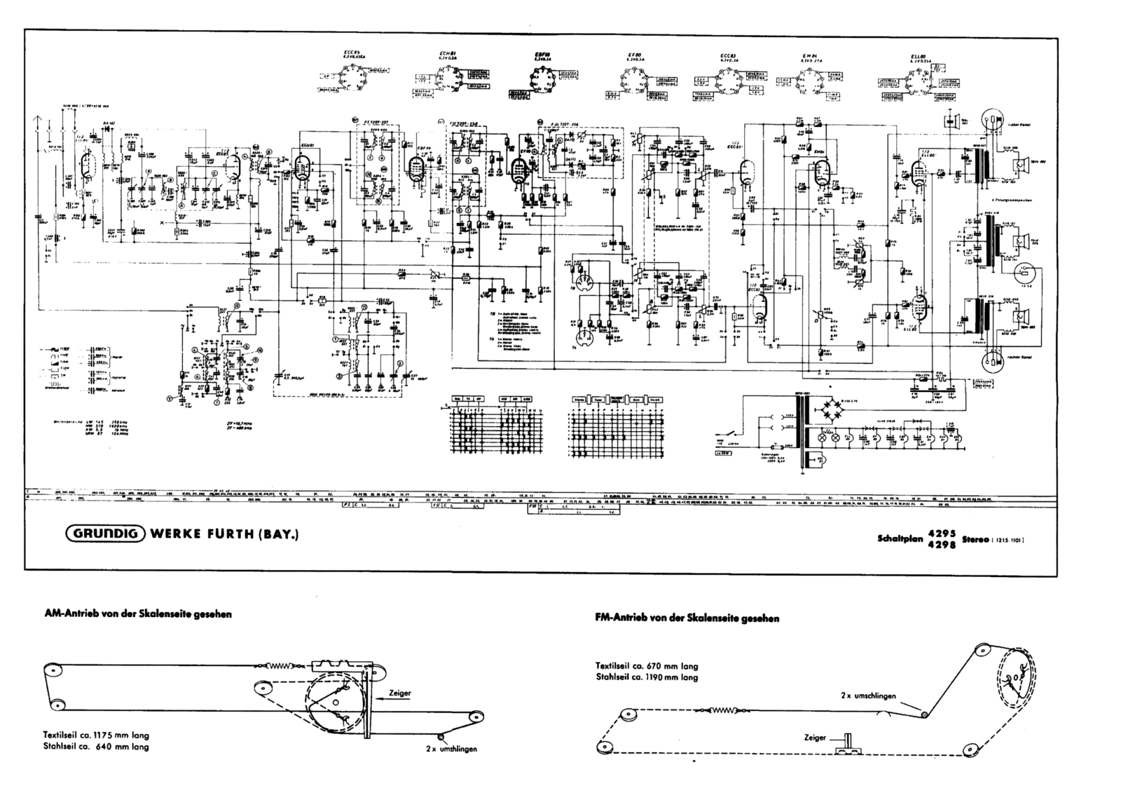 Grundig 4295, 4298 schematic