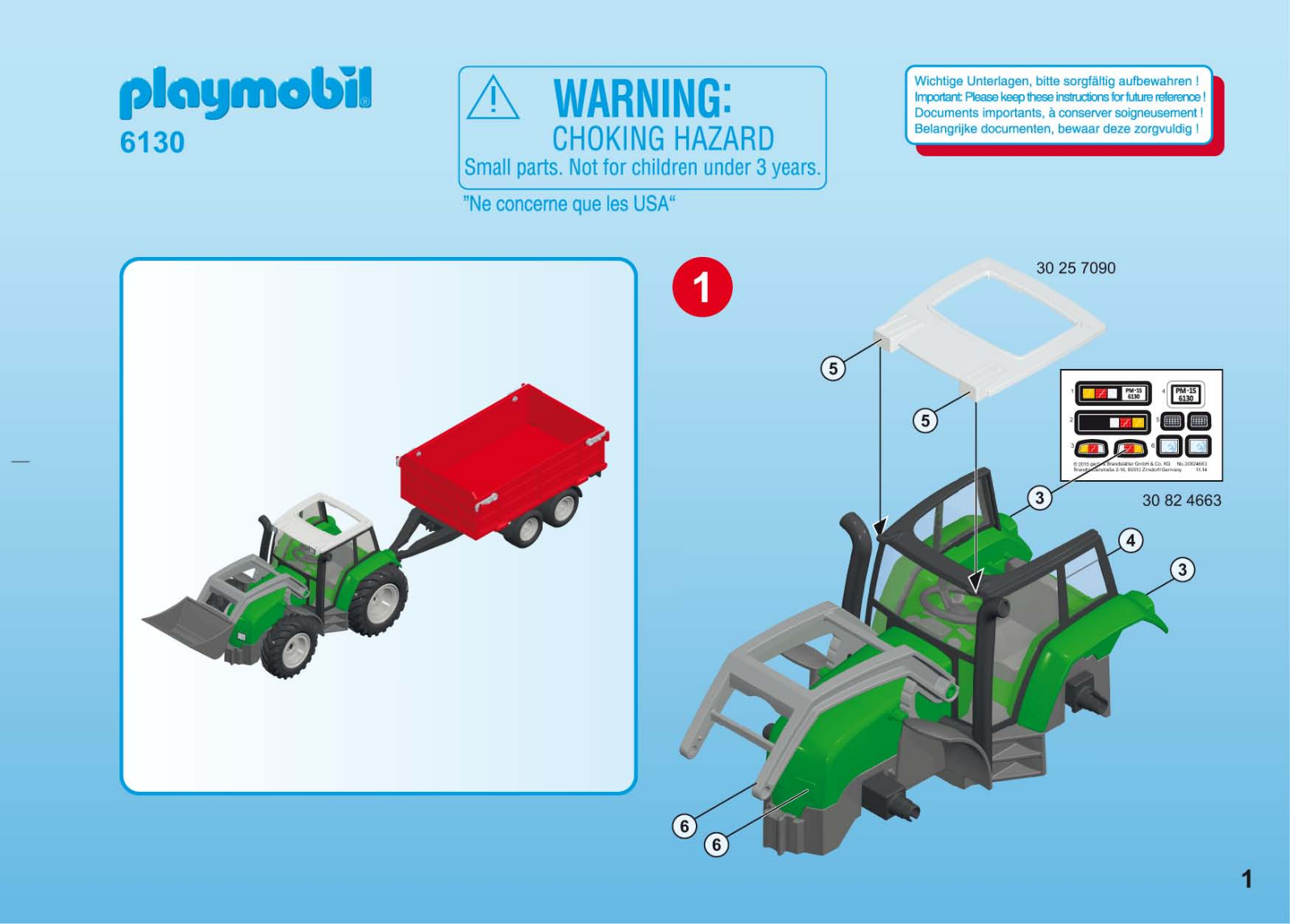 playmobil 6130 Instructions