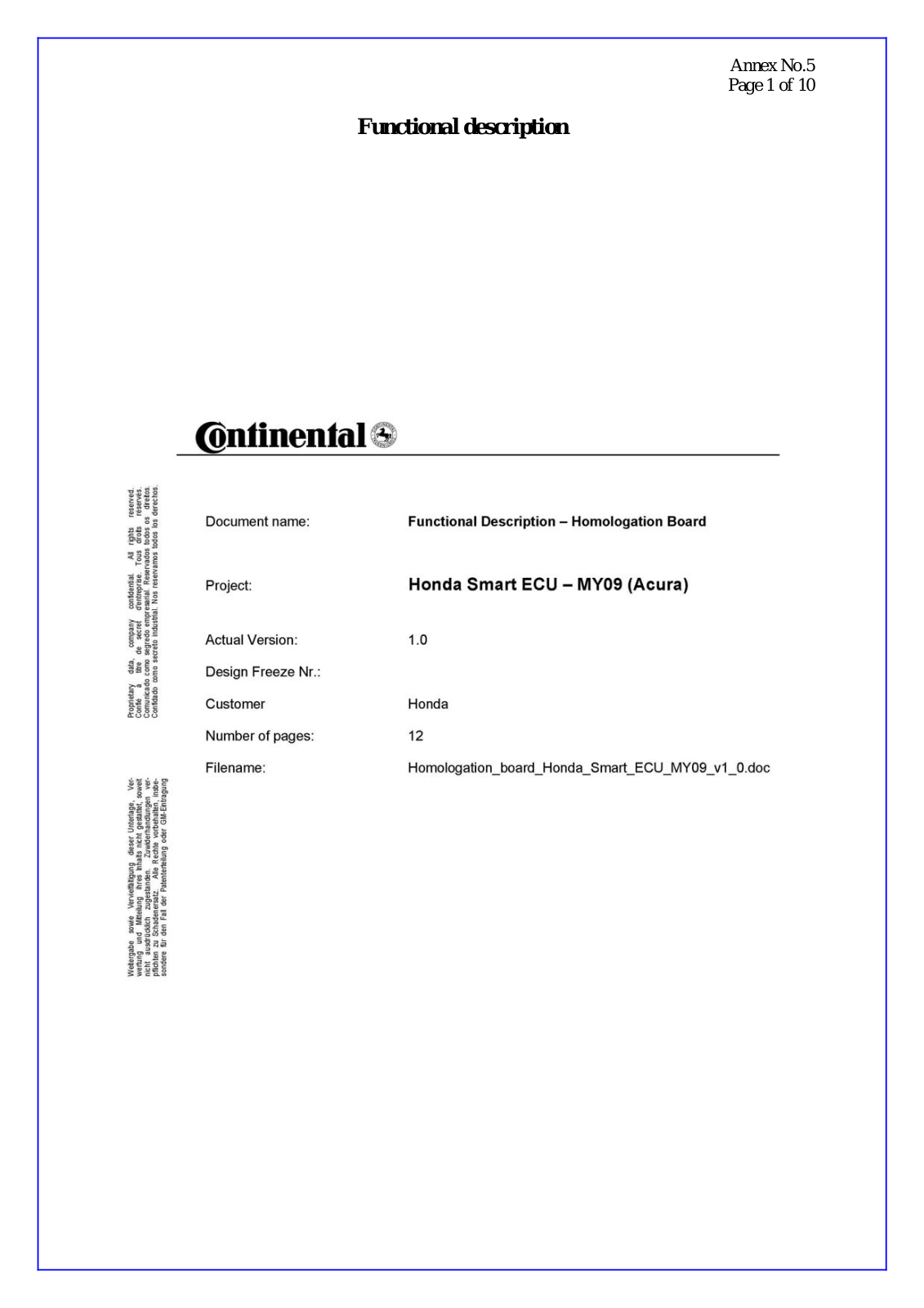 Continental Automotive 5WK47837 Users manual