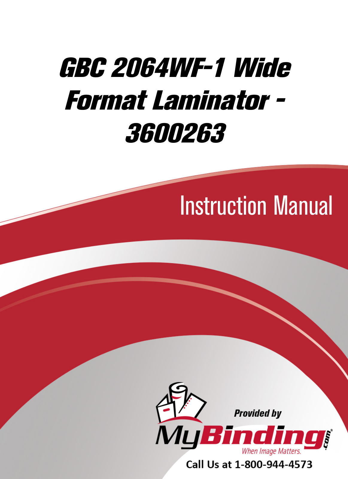 GBC 2064 WF OPERATING MANUAL