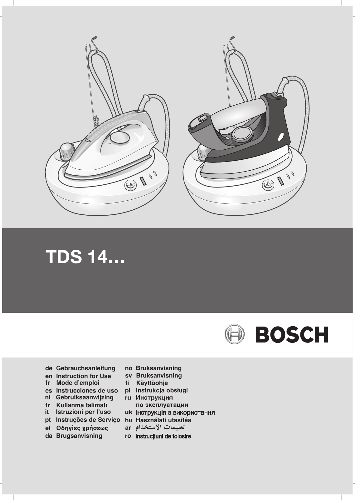 BOSCH TDS1445 User Manual