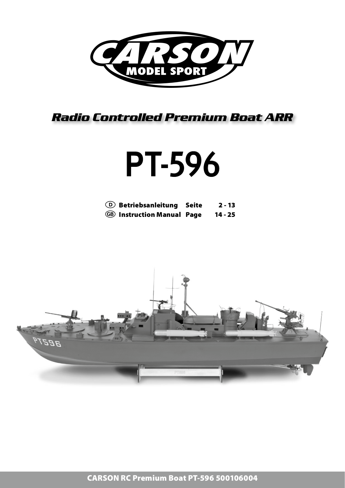 Carson PT-596 User Manual