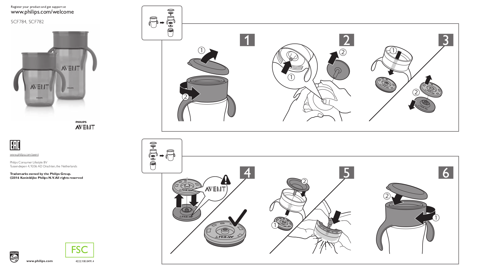 Philips SCF784, SCF782 User Manual