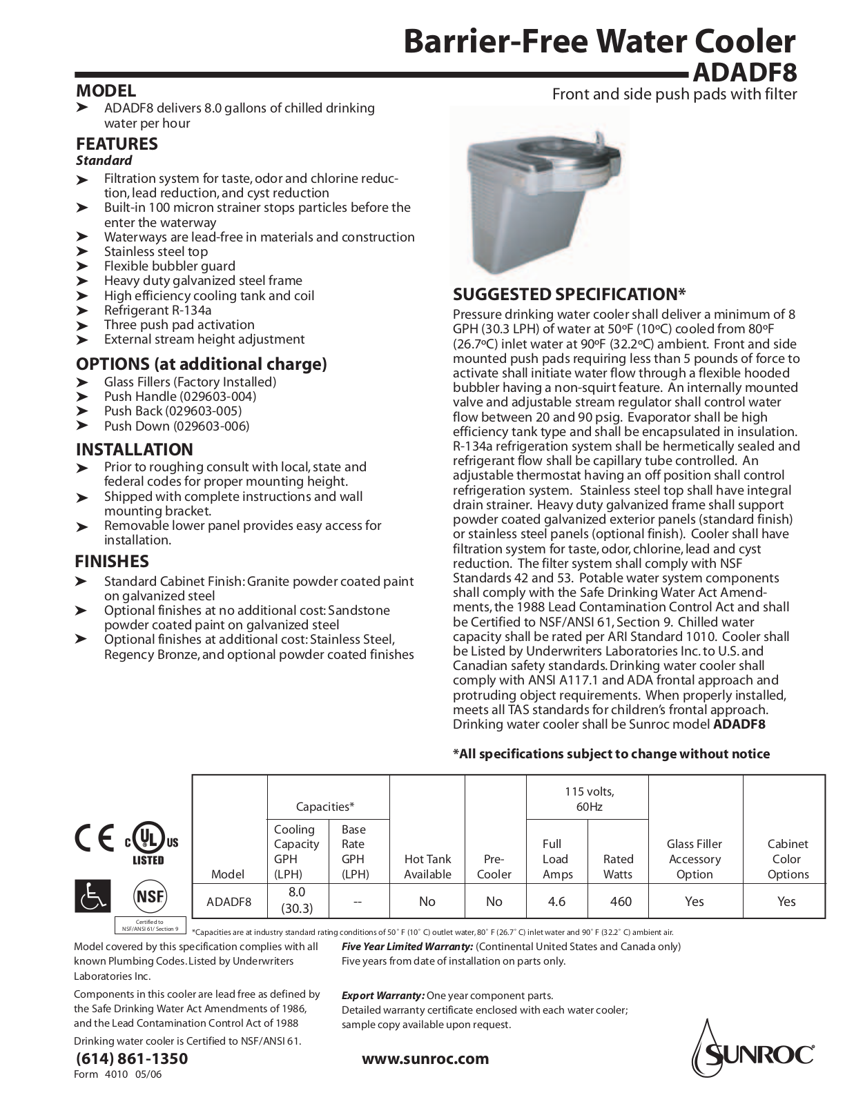 Oasis ADADF8 User Manual