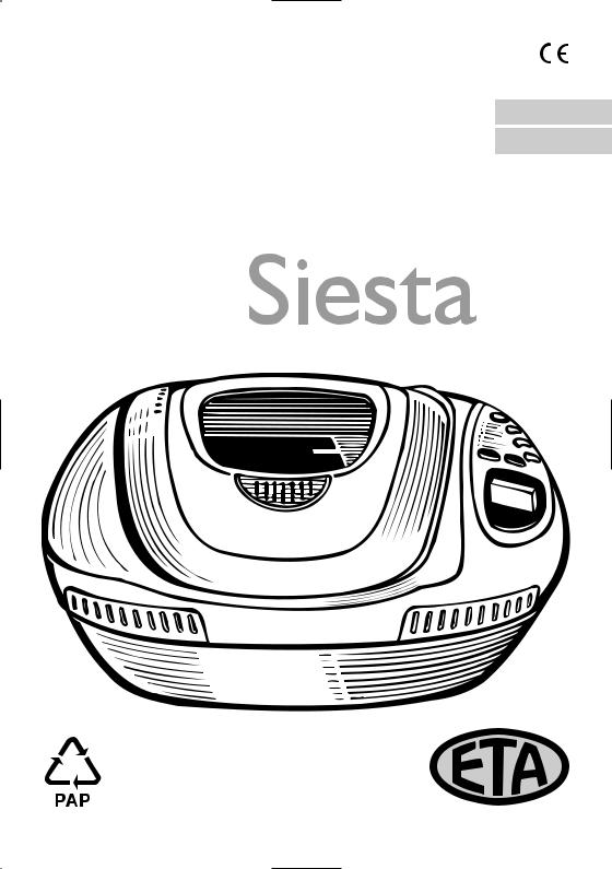 Eta Siesta, 0149 User Manual