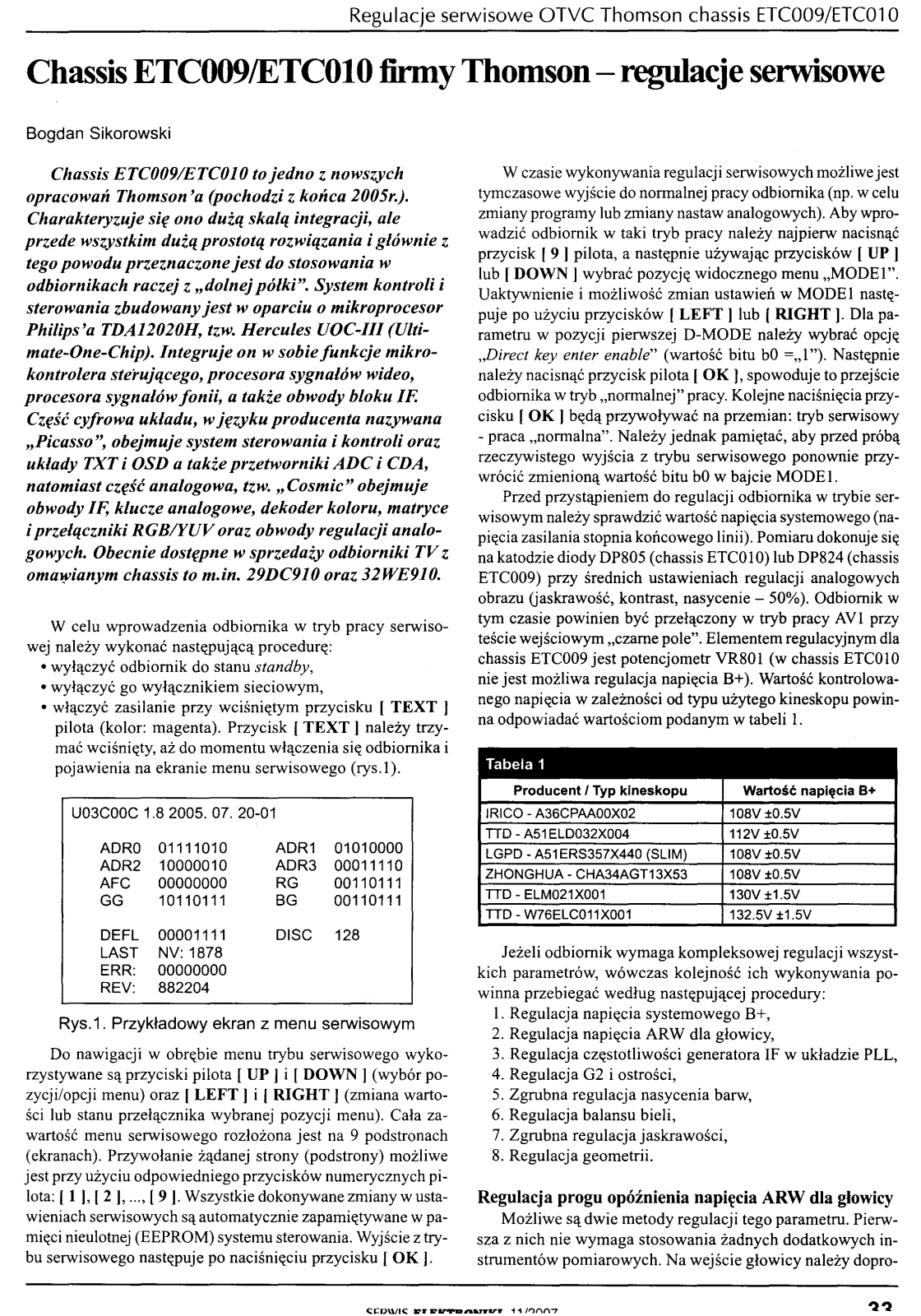 Thomson ETC009 Service manual