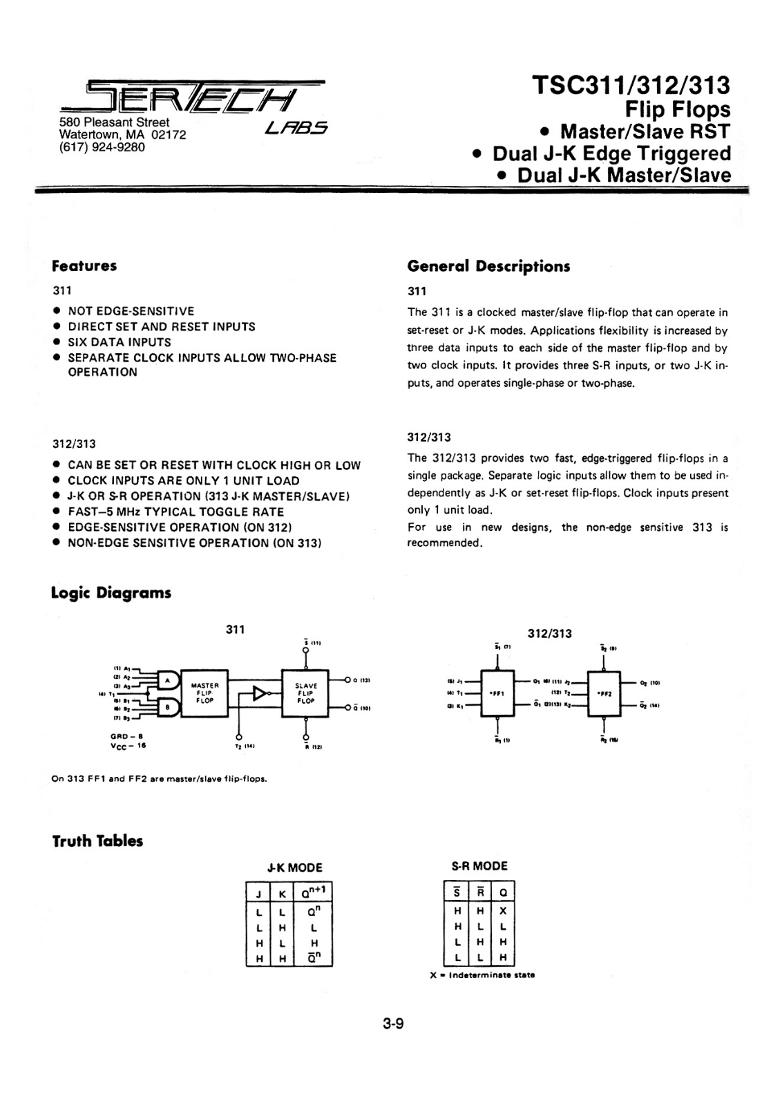 Microsemi TC313AL, TC312AL, TC311AL, TC311CL, TC312CL Datasheet