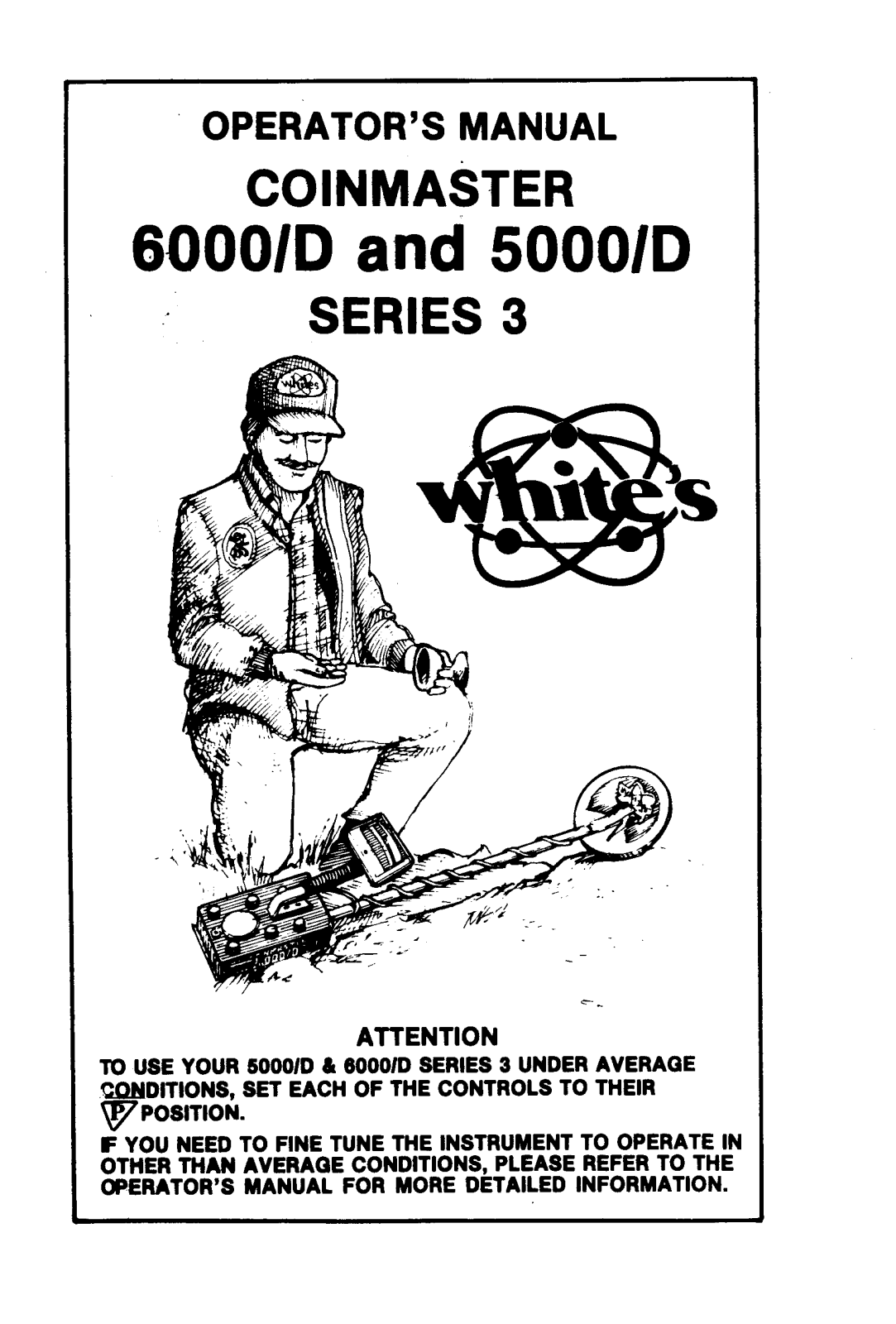 Whites 600 D, 5000 D Operators Manual