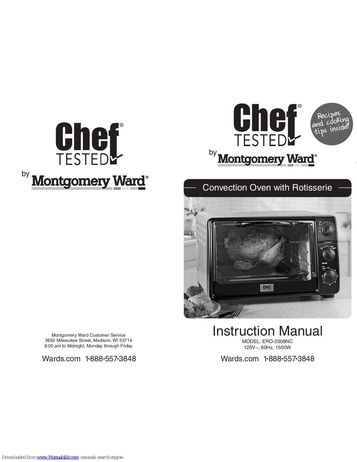 Montgomery Ward ERO-2008NC Instruction Manual