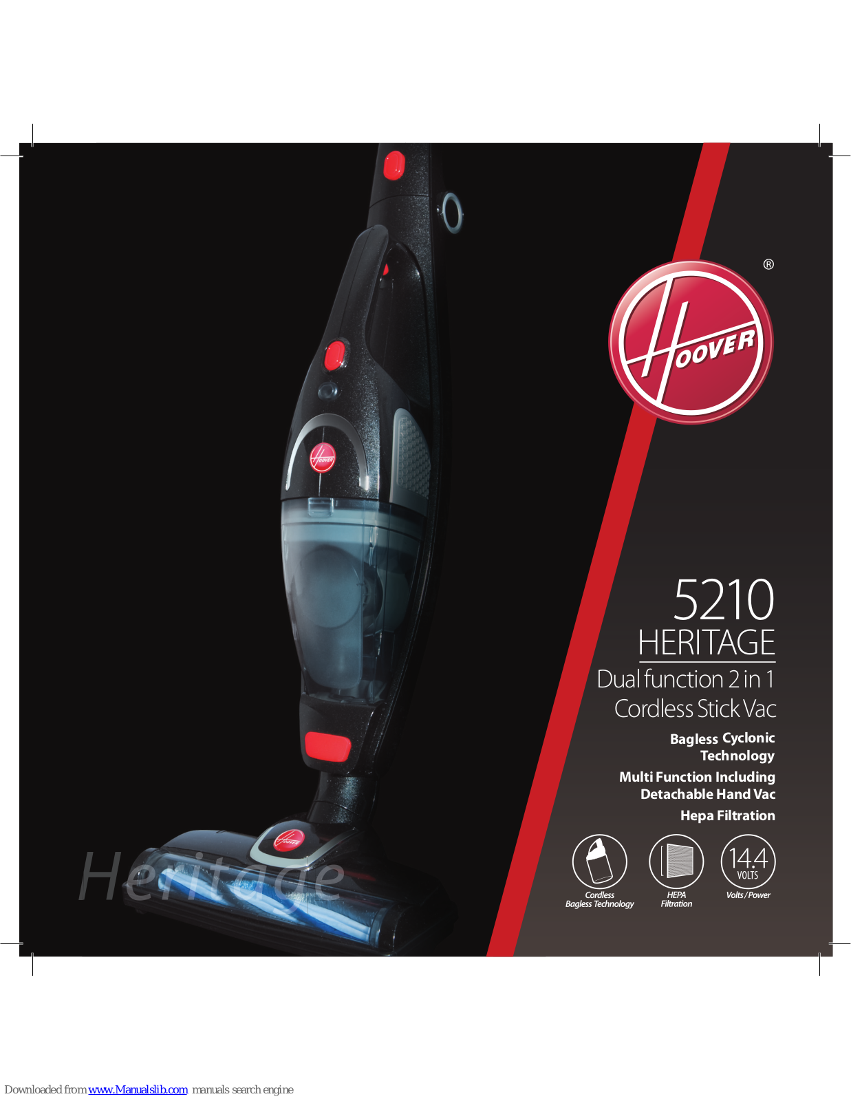 Hoover 5210 Heritage Instructions For Use Manual