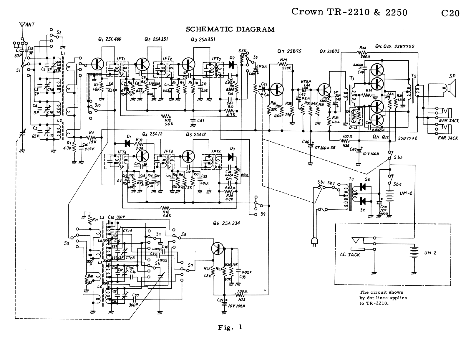 Crown Radio TR2210 Schematic - ManualMachine.com