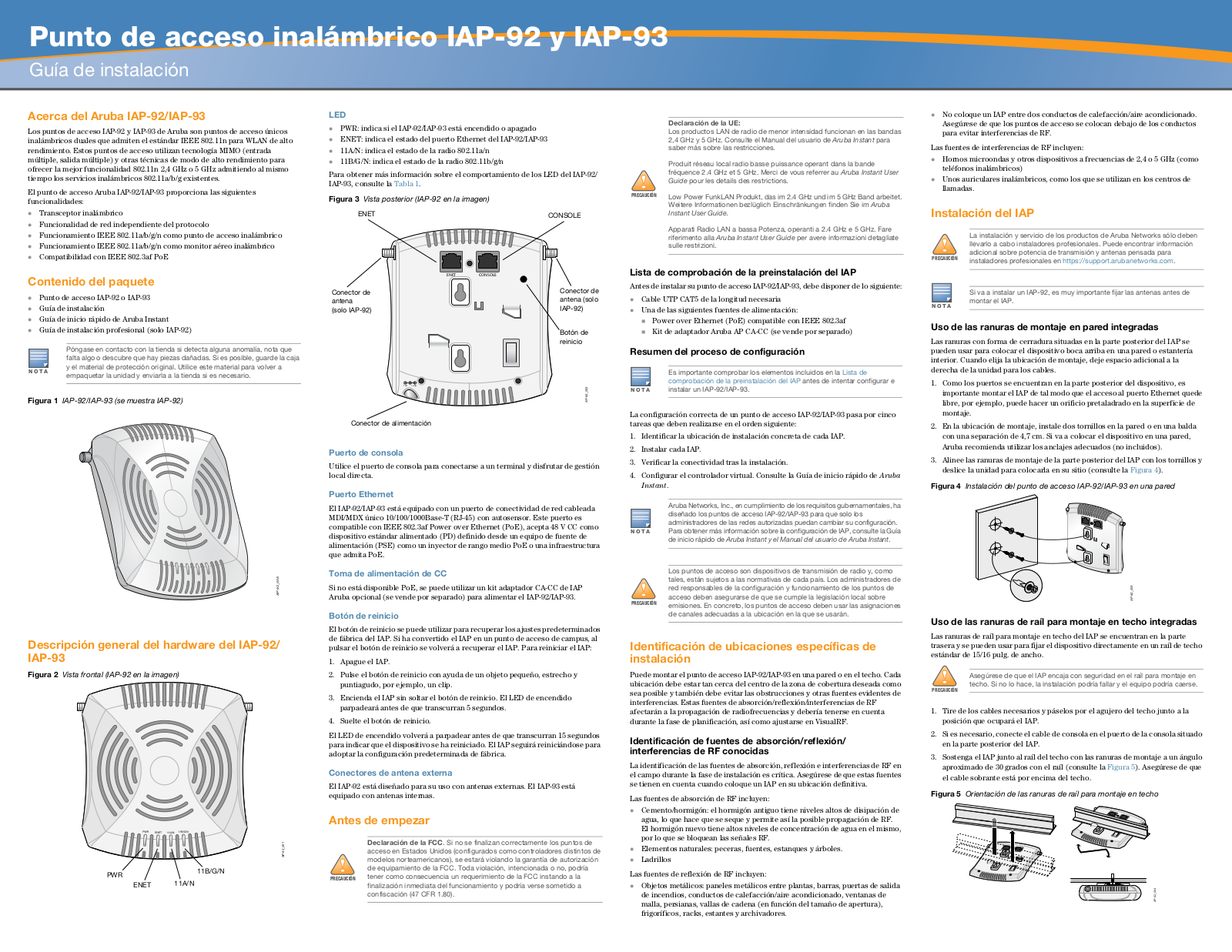 Dell W-IAP92, W-IAP93 User Manual