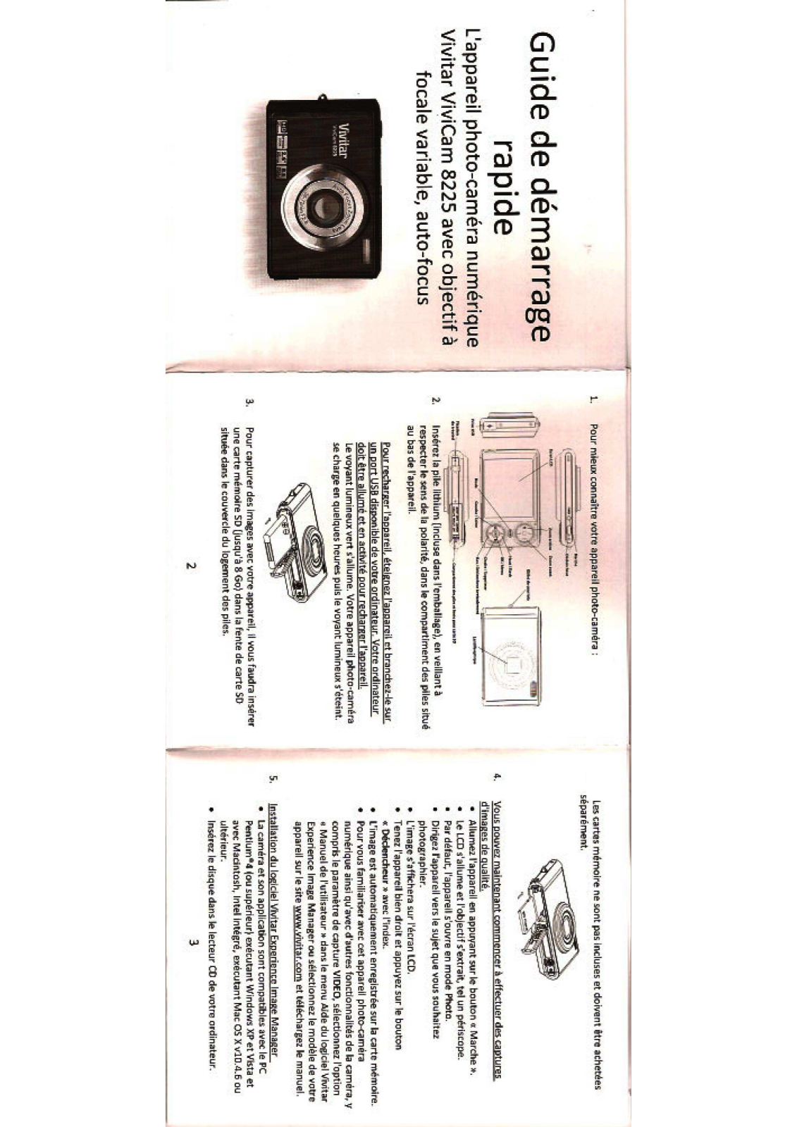 Vivitar VIVICAM 8225 Instructions Manual