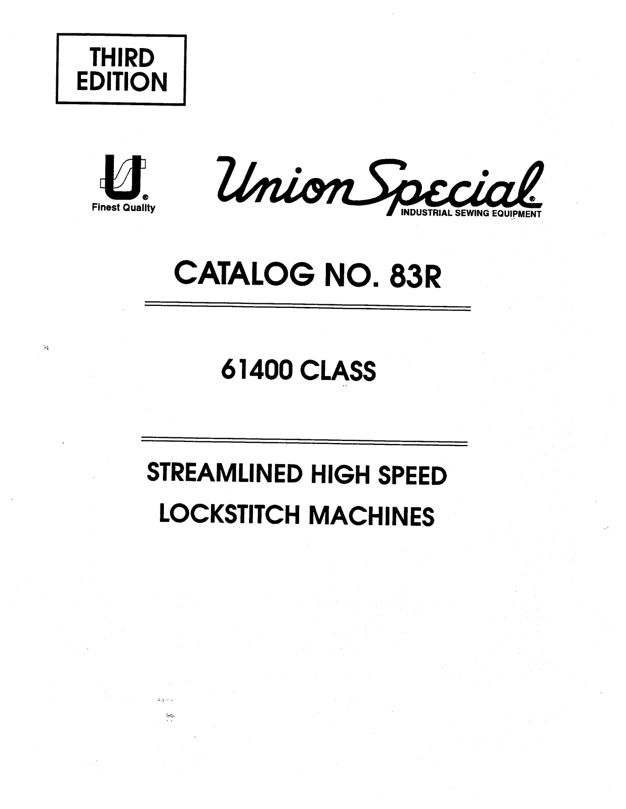 Union Special 61400 Parts List