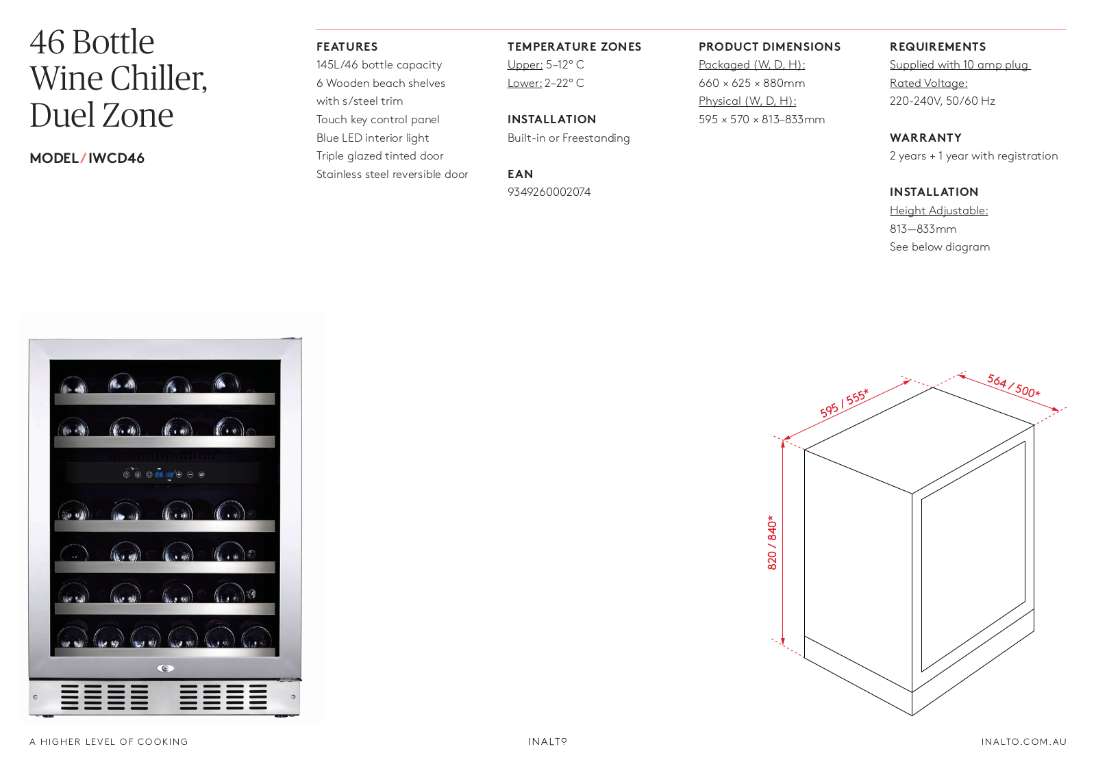 Inalto IWCD46 User Manual