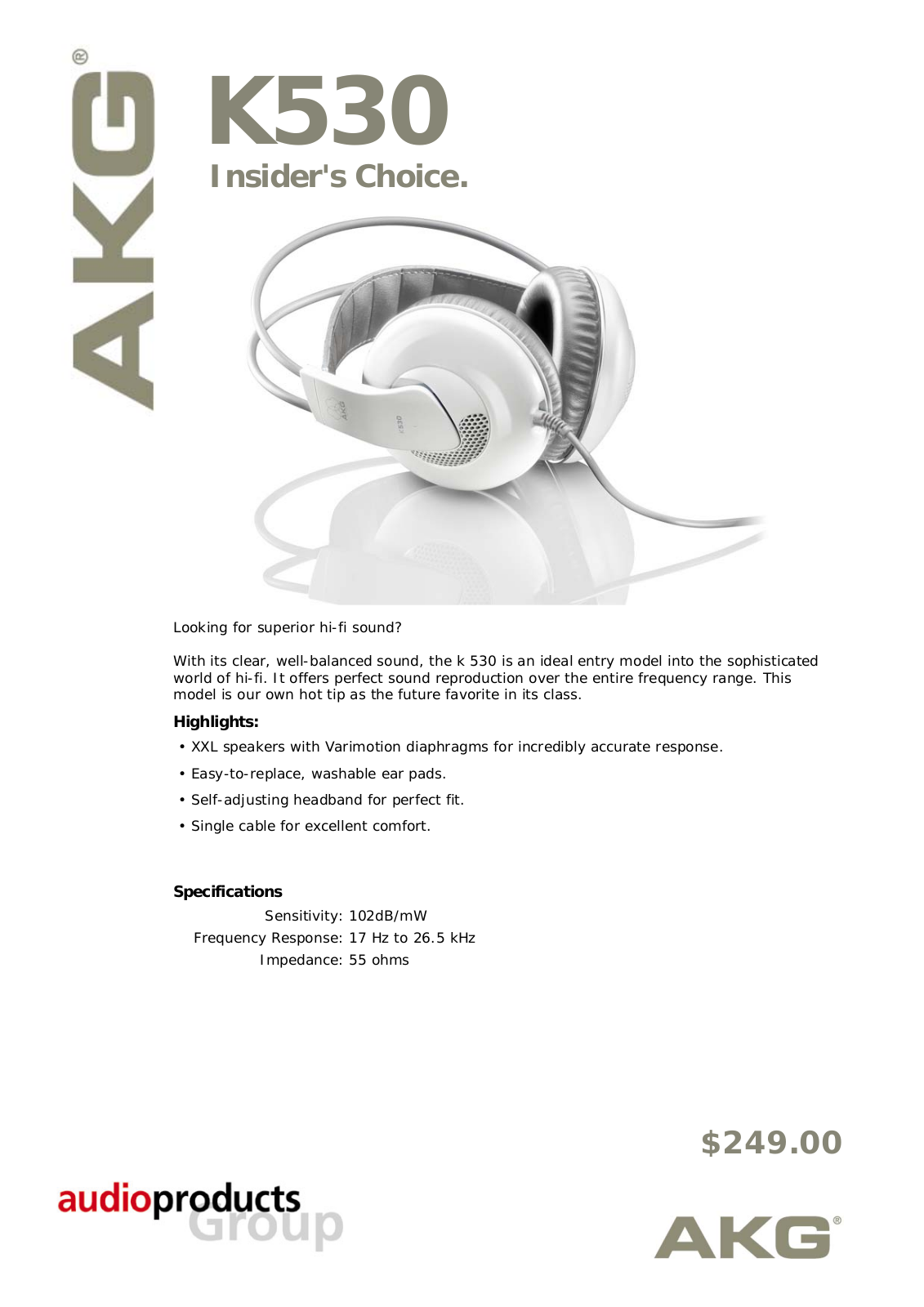 AKG K-530 Brochure