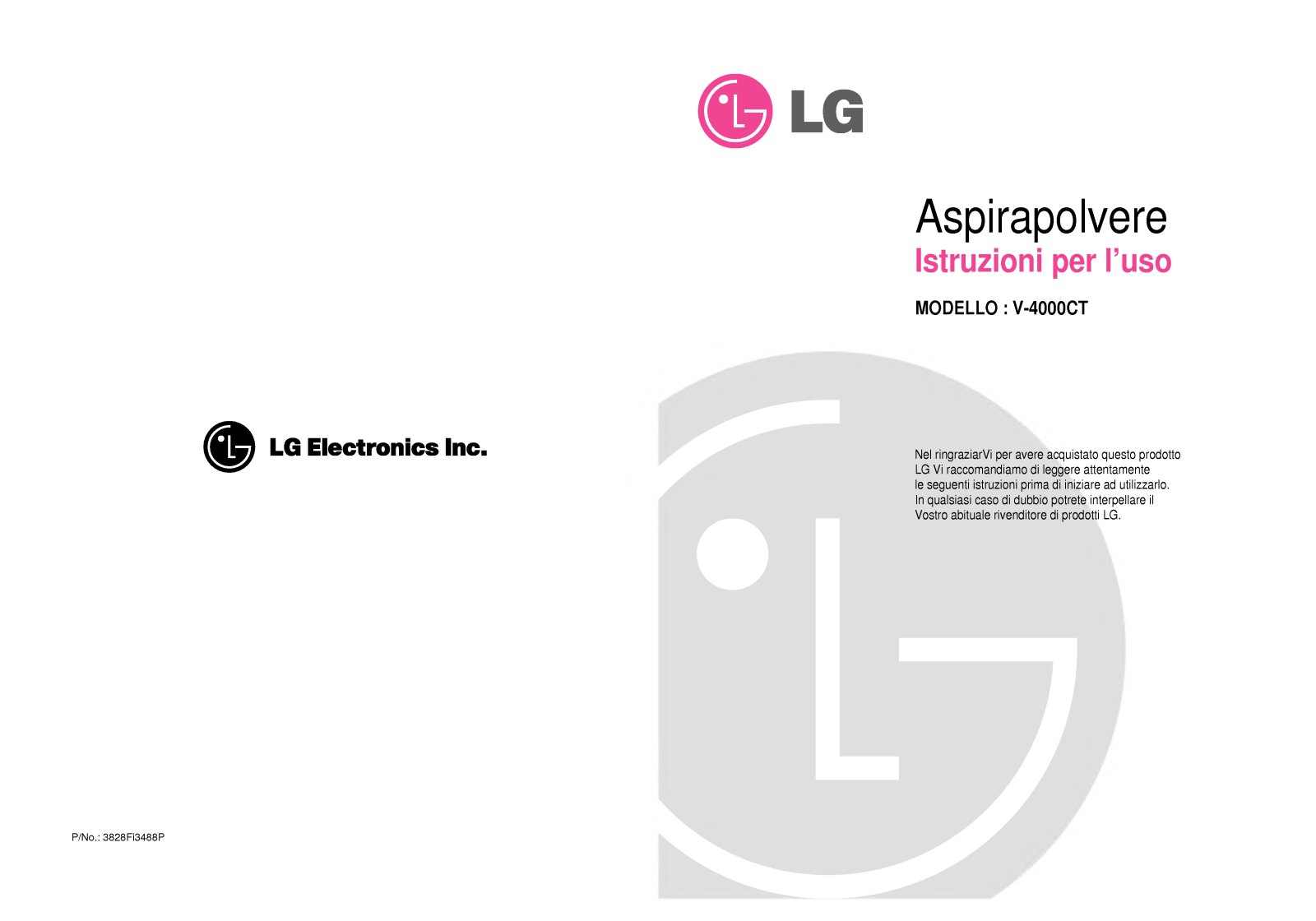 Lg V-4000CT User Manual