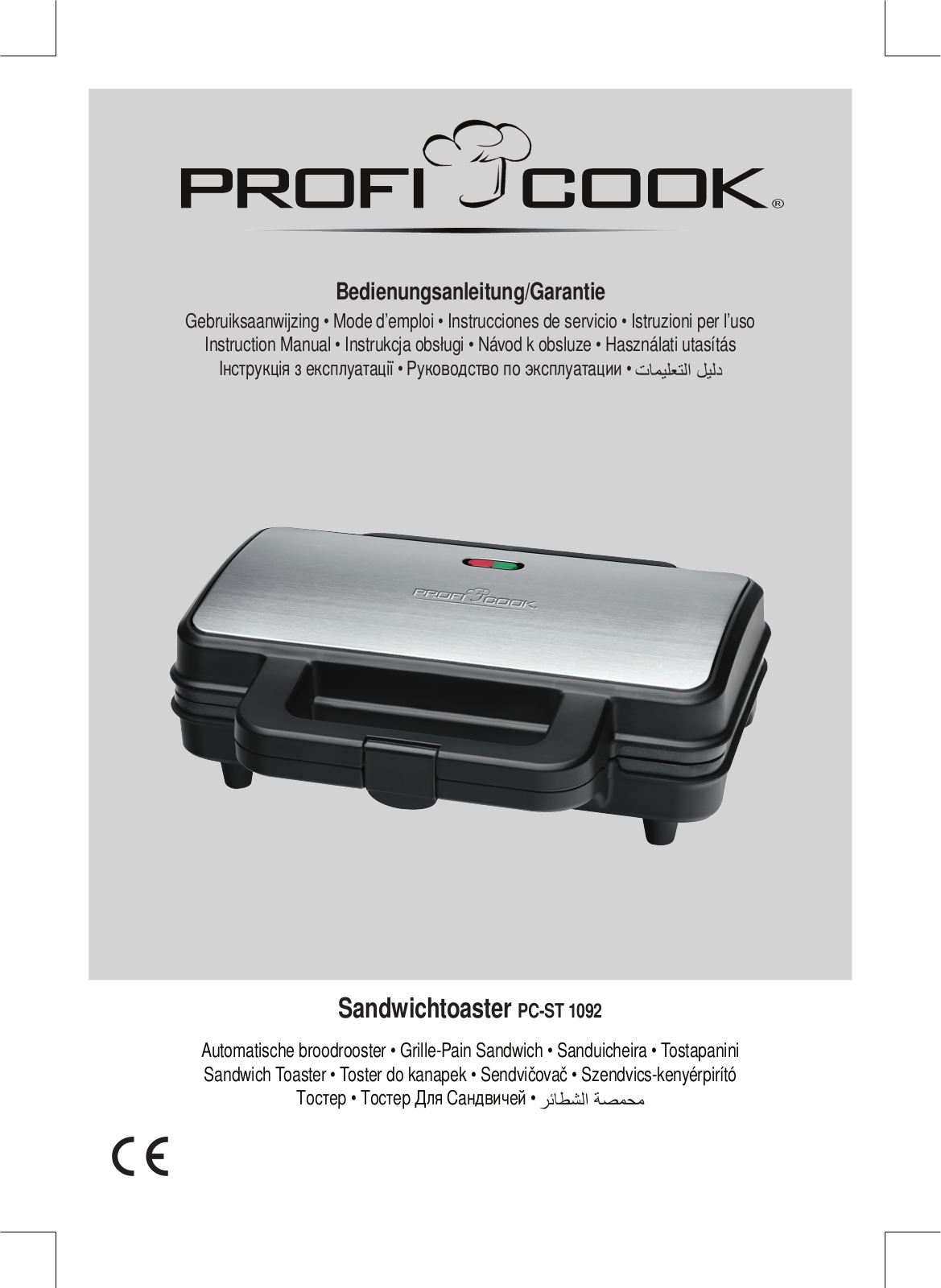 Profi cook PC-ST 1092 User Manual