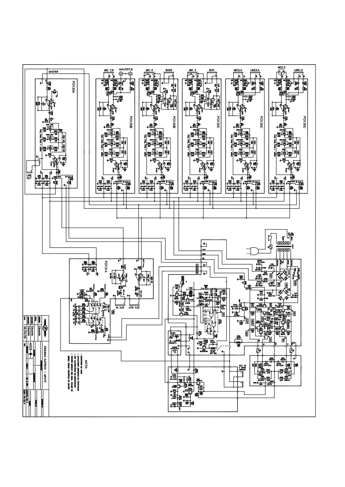 FRAHM MP 270 Schematic