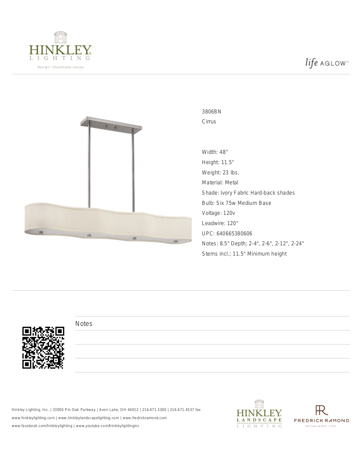 Hinkley HD4376 Spec Sheet - ManualMachine.com