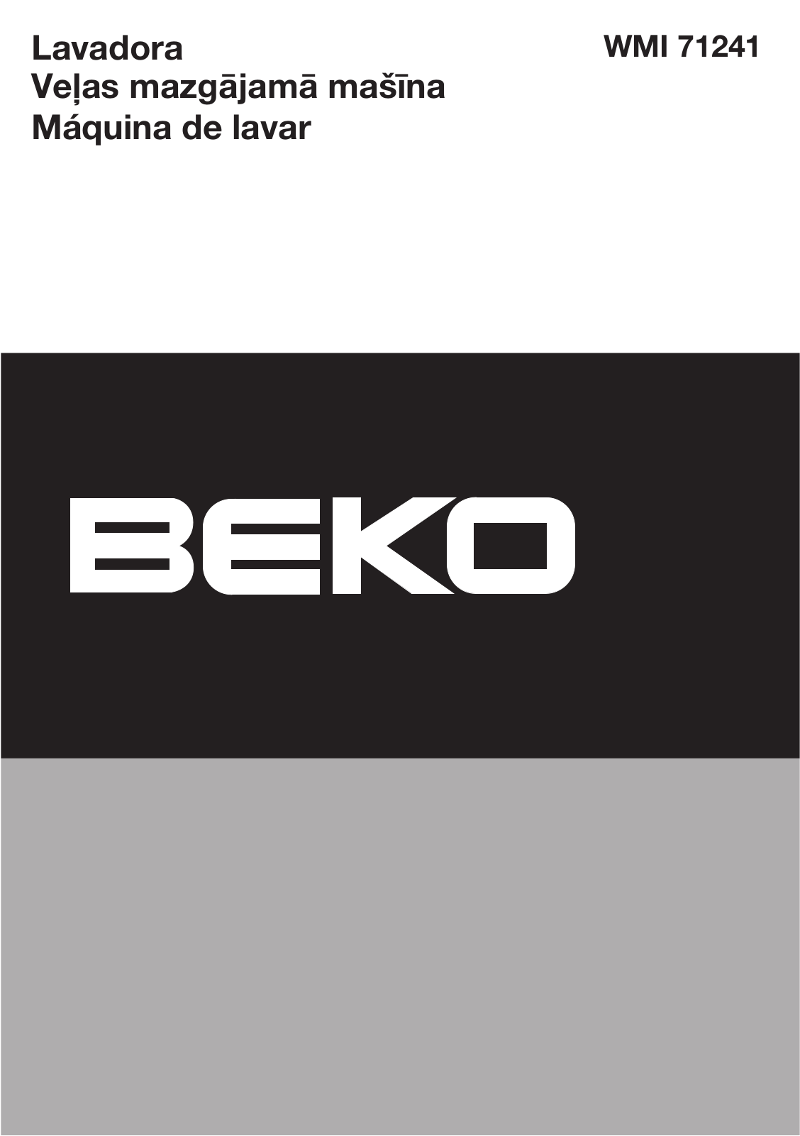 Beko WMI 71241 User manual