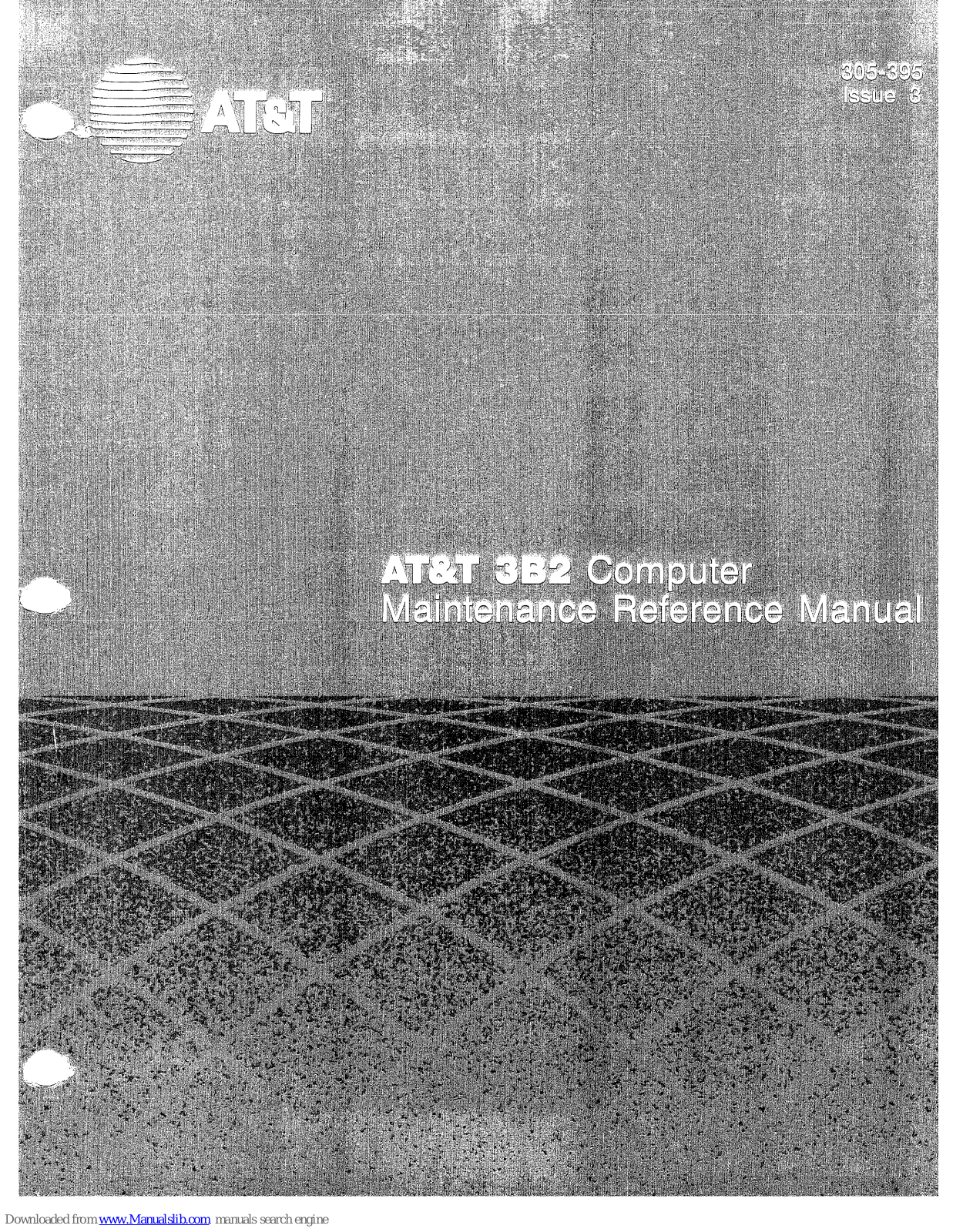 AT&T 3b2 Maintenance Reference Manual