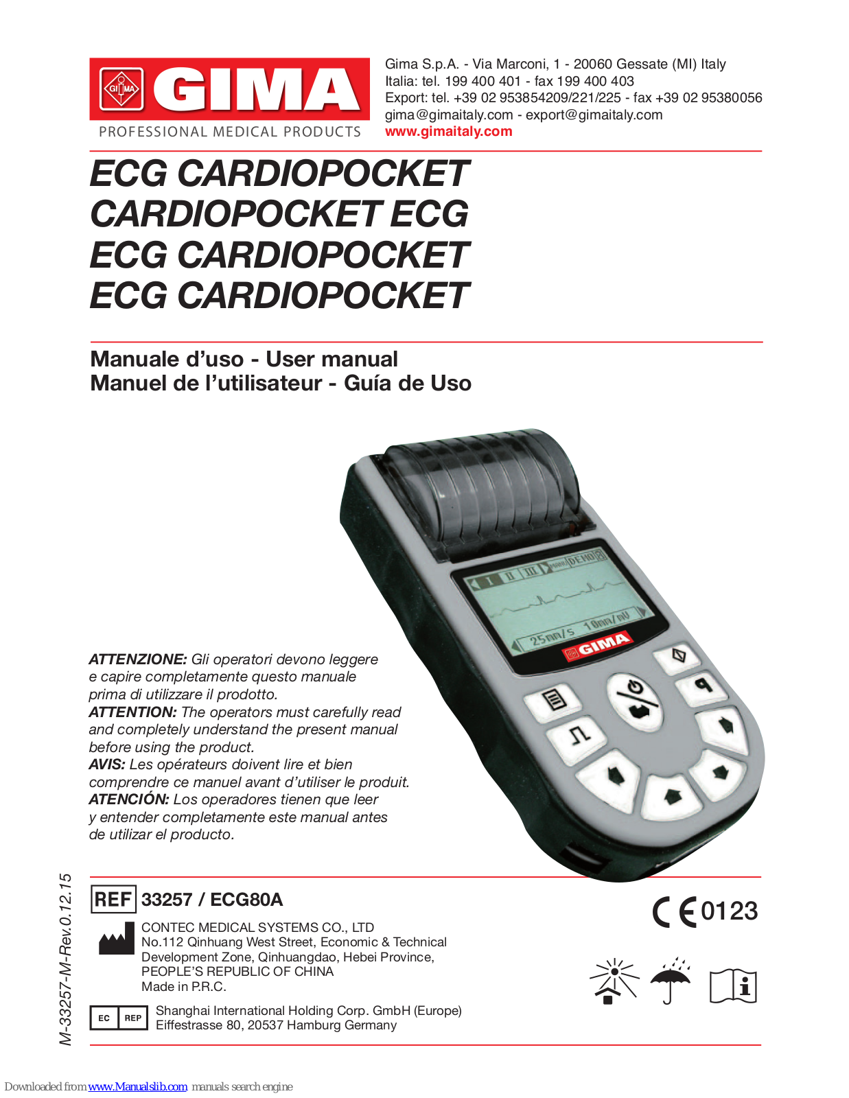 Gima ecg80a User Manual - ManualMachine.com