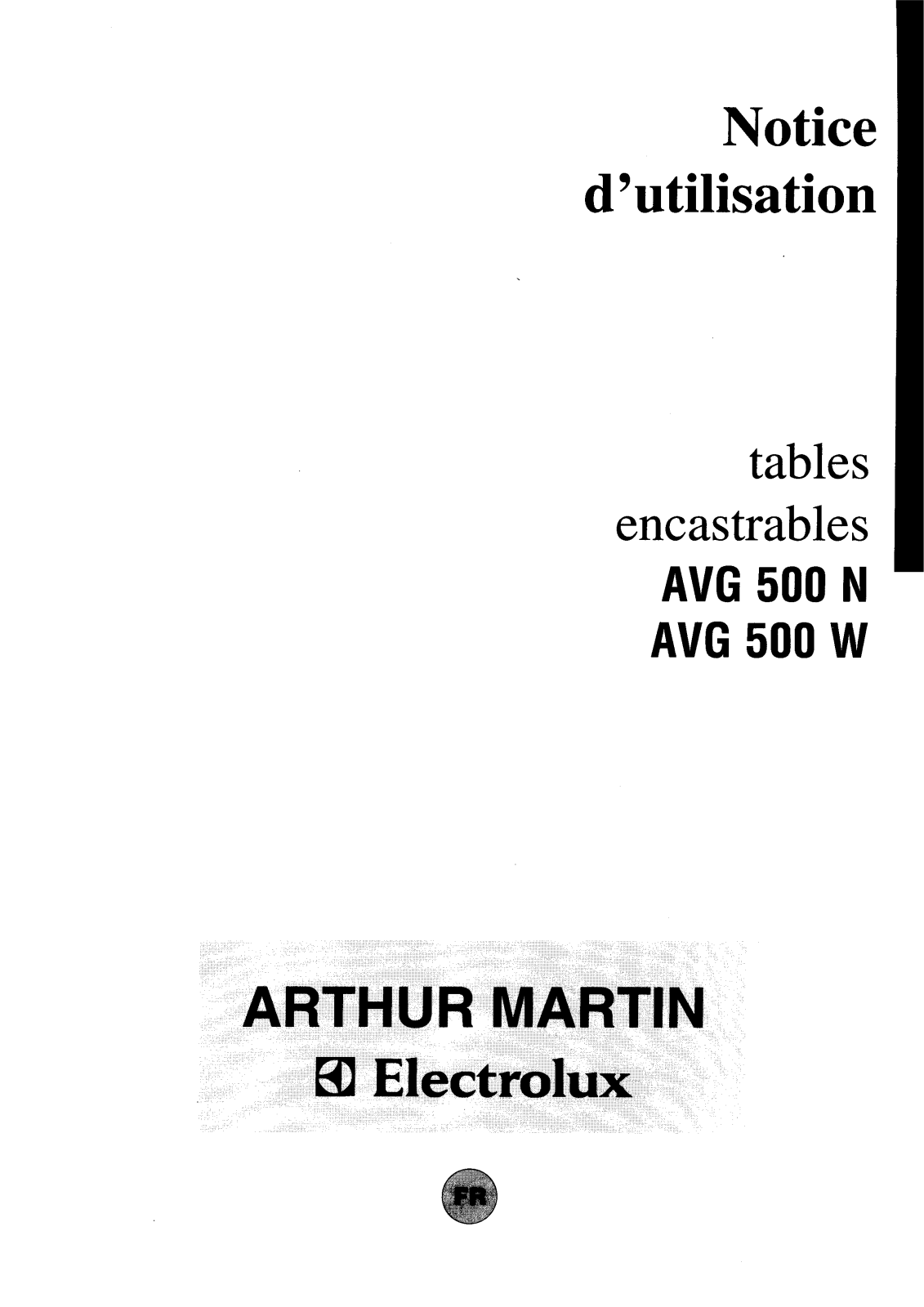 Arthur martin AVG500N User Manual