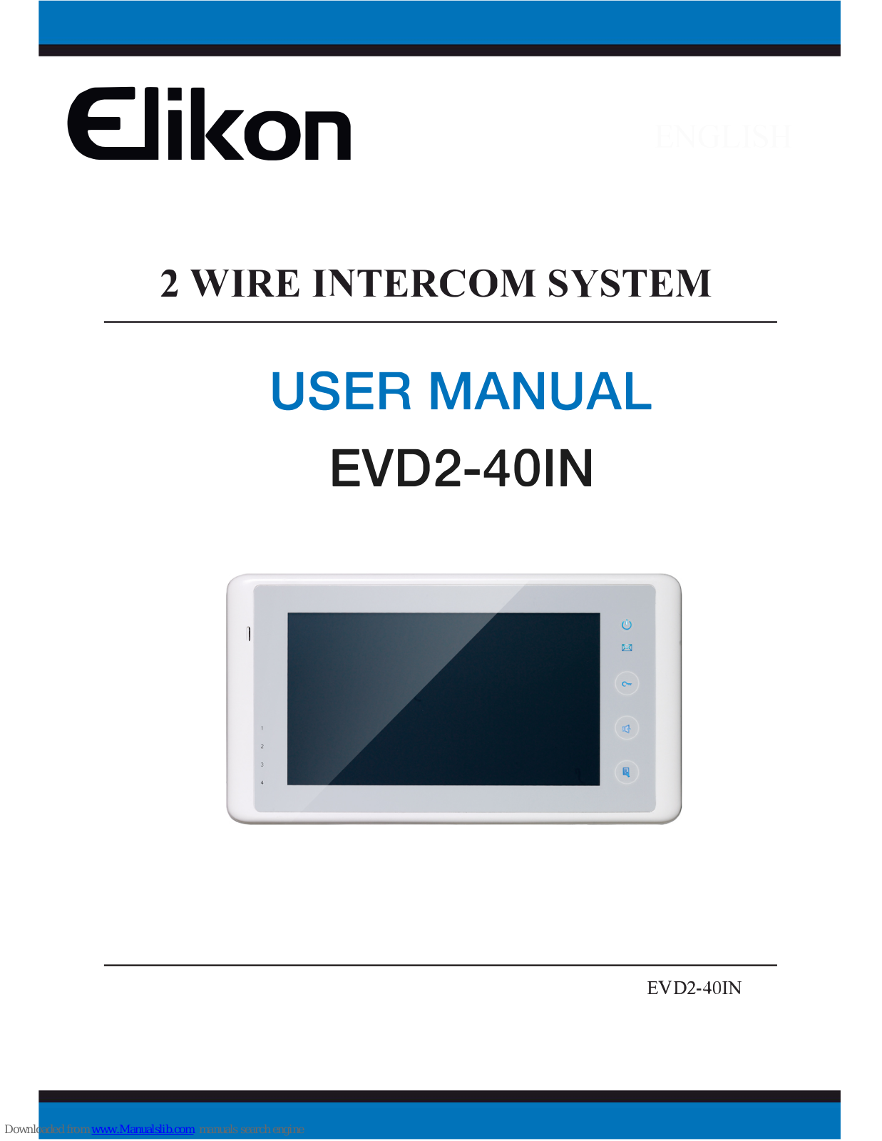 Elikon EVD2-401N, EVD2-40OU User Manual