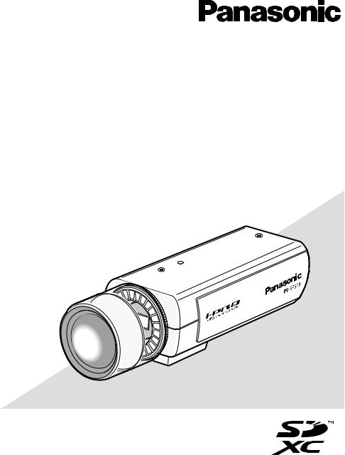 Panasonic WV-SP509 Operating Instructions
