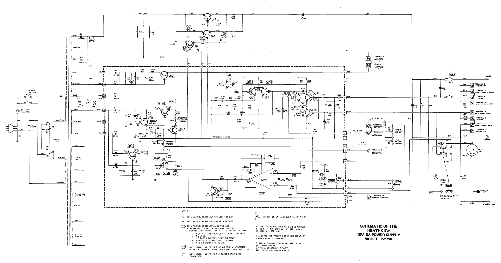 Heath Company IP-2720 Schematic